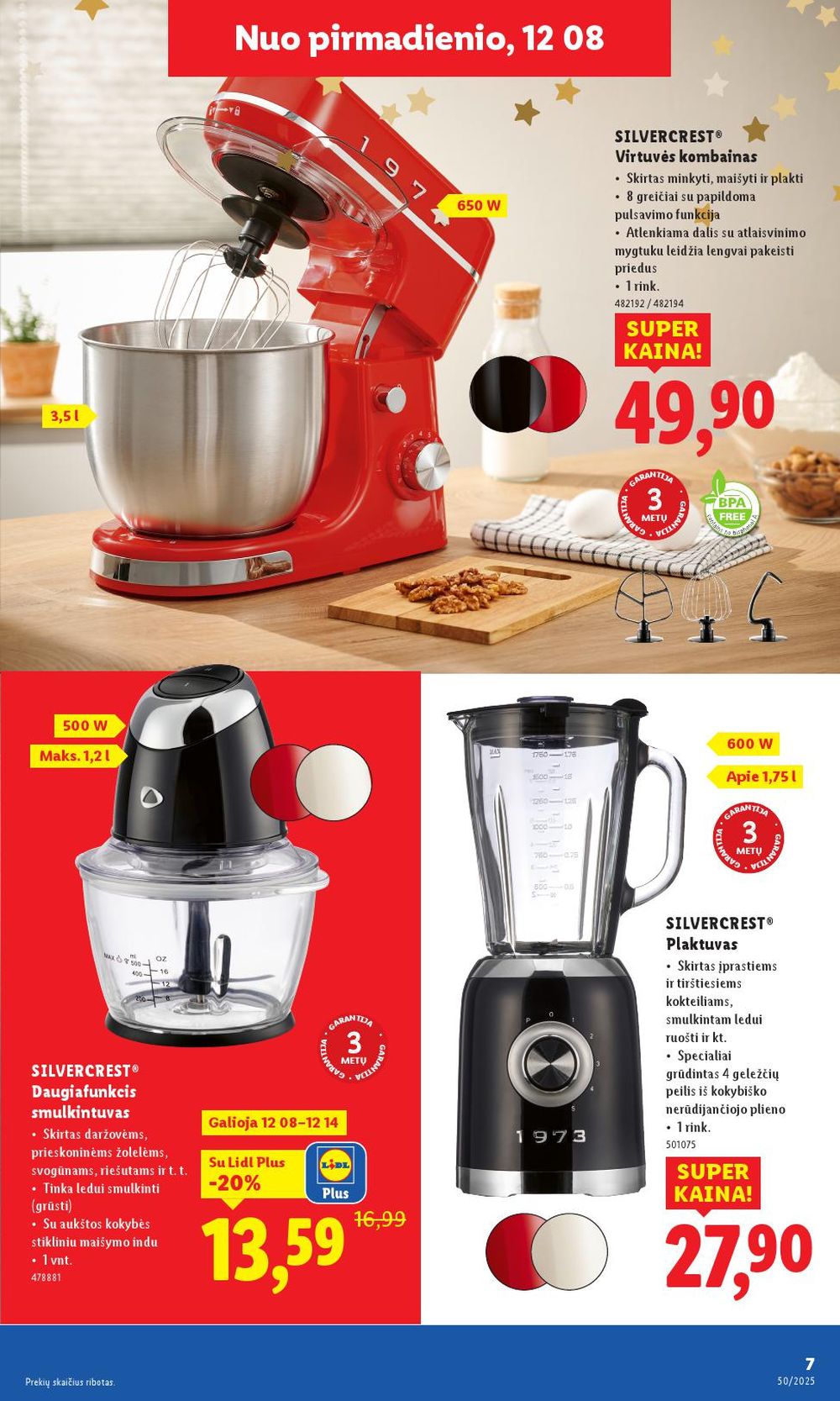 lidl - LIDL - Ne maisto prekių pasiūlymai (2025 12 08 - 2025 12 14) - page: 7