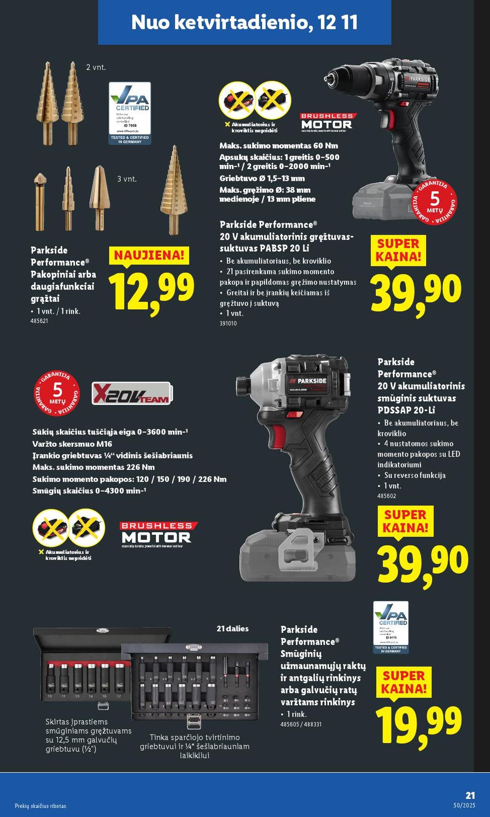 lidl - LIDL - Ne maisto prekių pasiūlymai (2025 12 08 - 2025 12 14) - page: 21