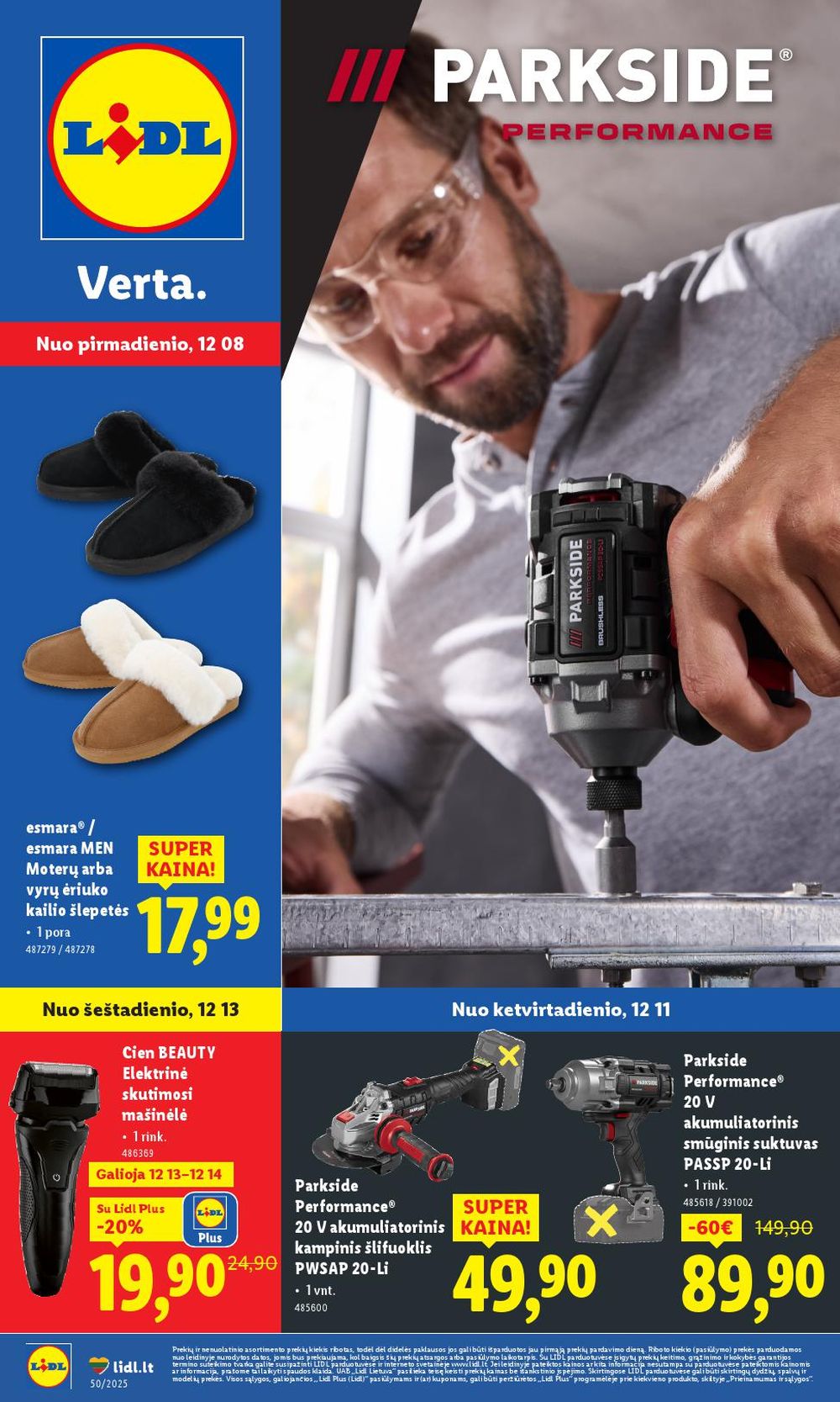 lidl - LIDL - Ne maisto prekių pasiūlymai (2025 12 08 - 2025 12 14) - page: 1