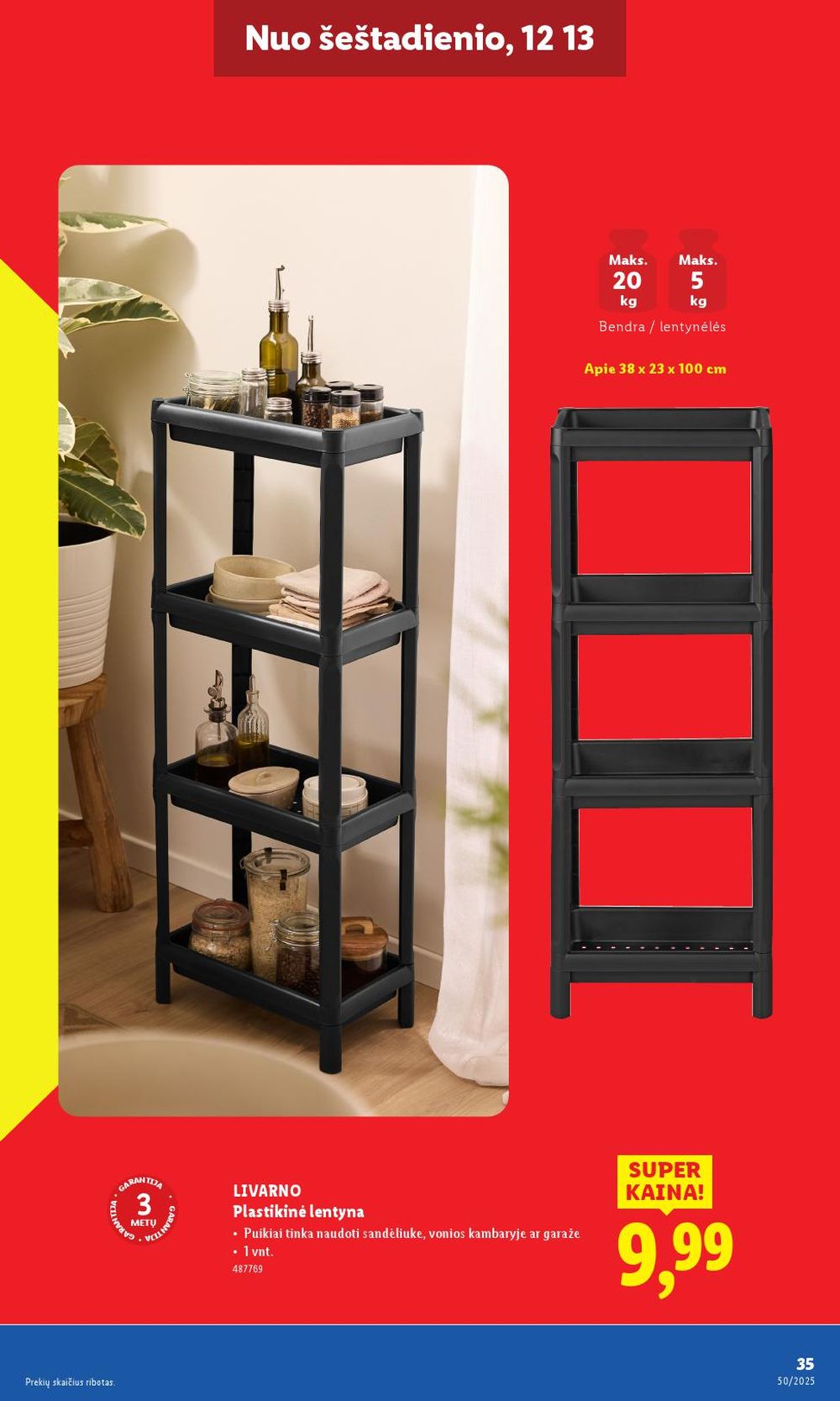 lidl - LIDL - Ne maisto prekių pasiūlymai (2025 12 08 - 2025 12 14) - page: 35