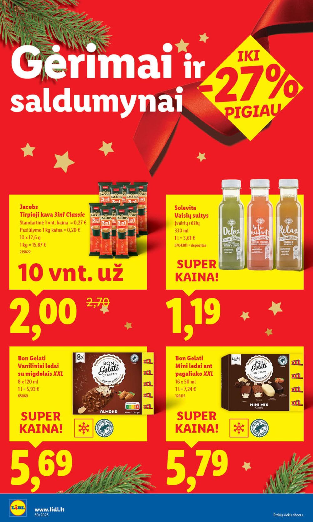 lidl - LIDL - Maisto prekių pasiūlymai (2025 12 11 - 2025 12 14) - page: 44
