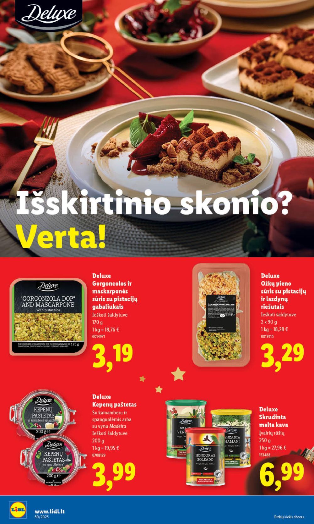 lidl - LIDL - Maisto prekių pasiūlymai (2025 12 11 - 2025 12 14) - page: 20