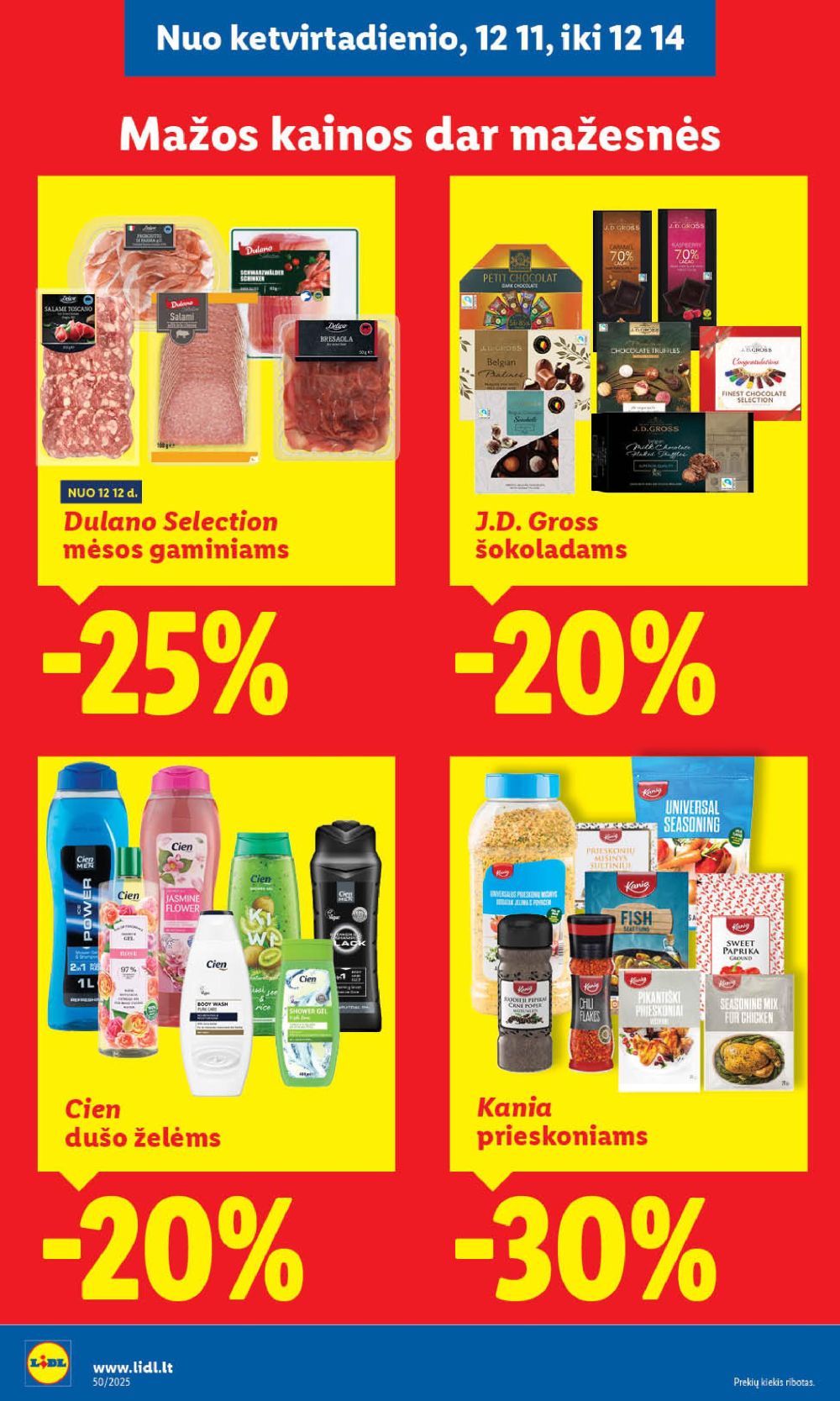 lidl - LIDL - Maisto prekių pasiūlymai (2025 12 11 - 2025 12 14) - page: 14