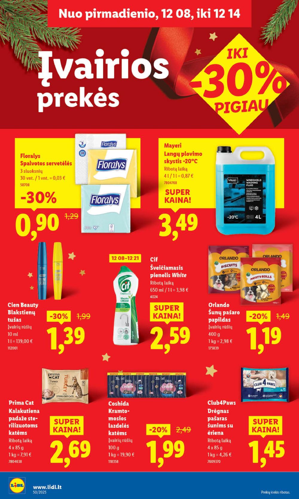 lidl - LIDL - Maisto prekių pasiūlymai (2025 12 11 - 2025 12 14) - page: 50