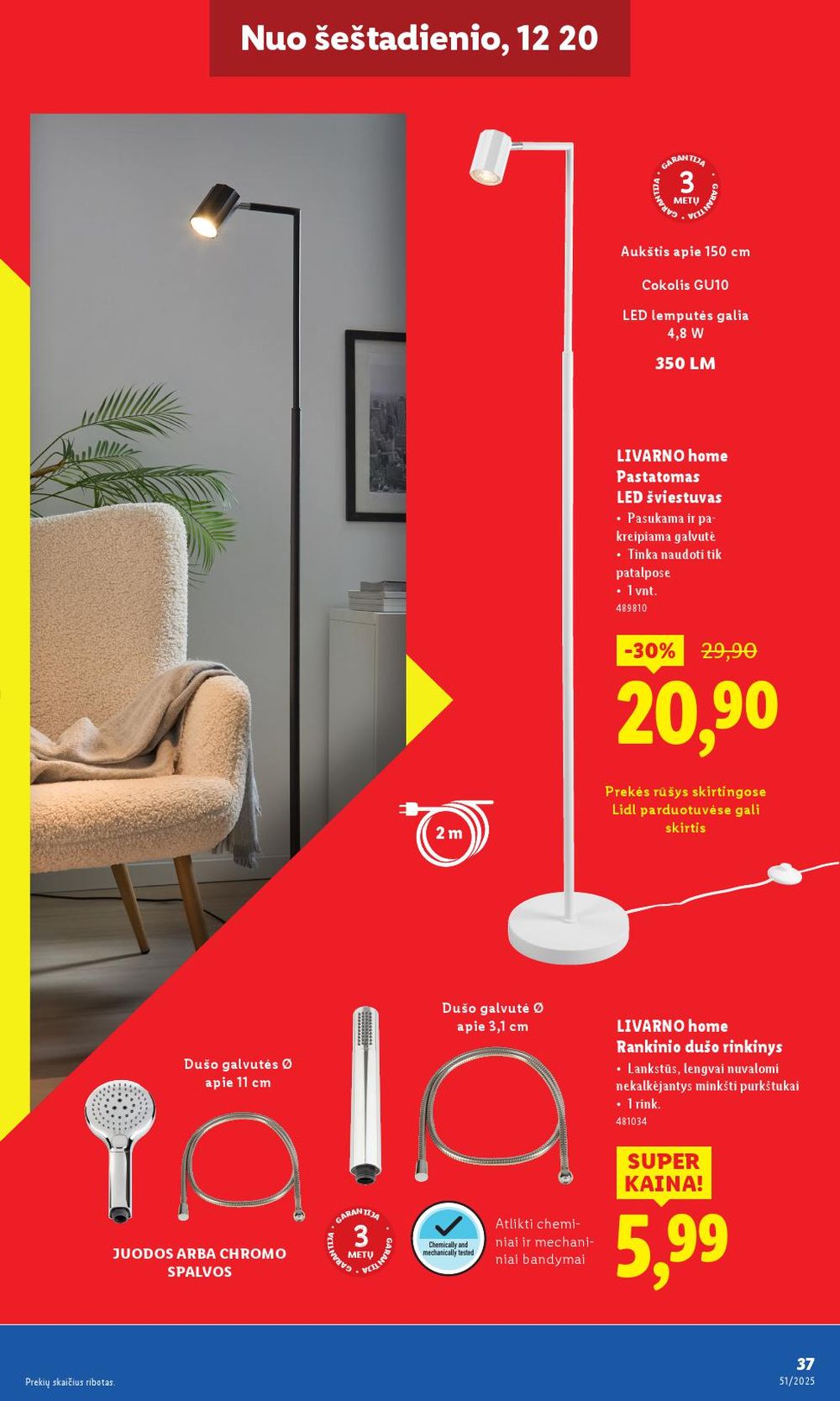 lidl - LIDL - Ne maisto prekių pasiūlymai (2025 12 15 - 2025 12 21) - page: 37