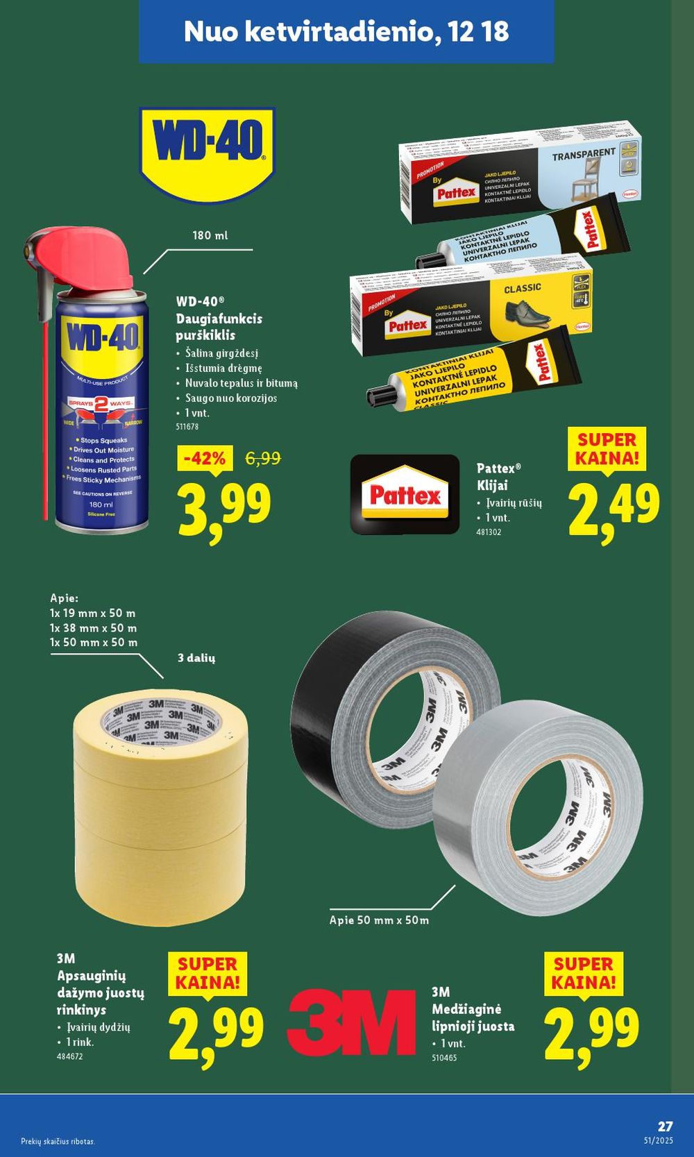 lidl - LIDL - Ne maisto prekių pasiūlymai (2025 12 15 - 2025 12 21) - page: 27