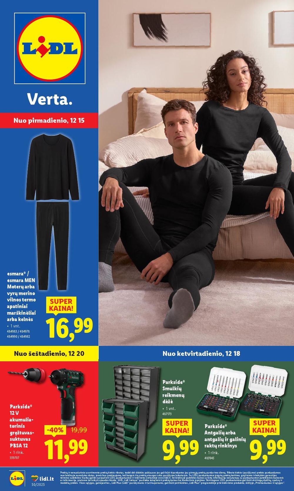 lidl - LIDL - Ne maisto prekių pasiūlymai (2025 12 15 - 2025 12 21)