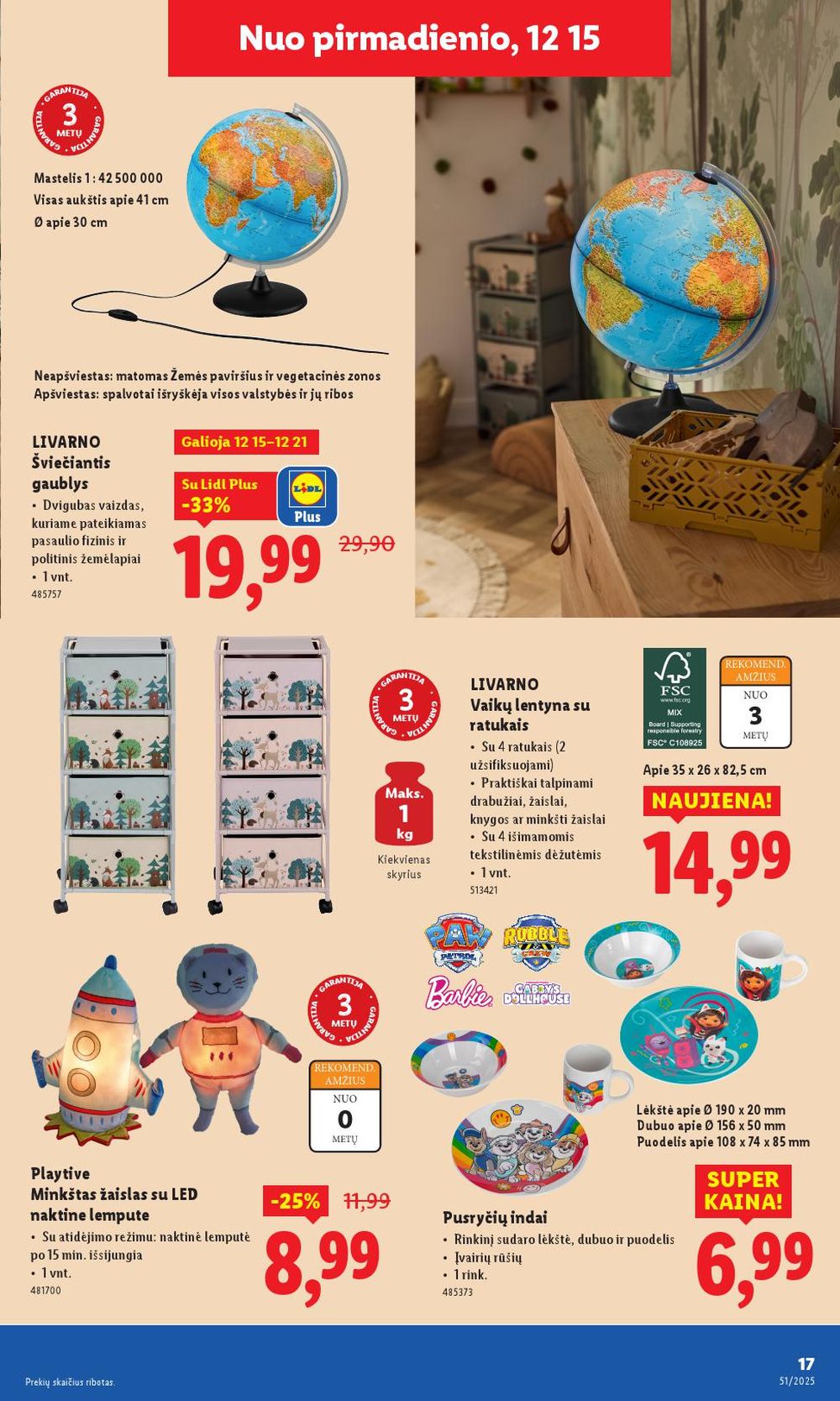 lidl - LIDL - Ne maisto prekių pasiūlymai (2025 12 15 - 2025 12 21) - page: 17