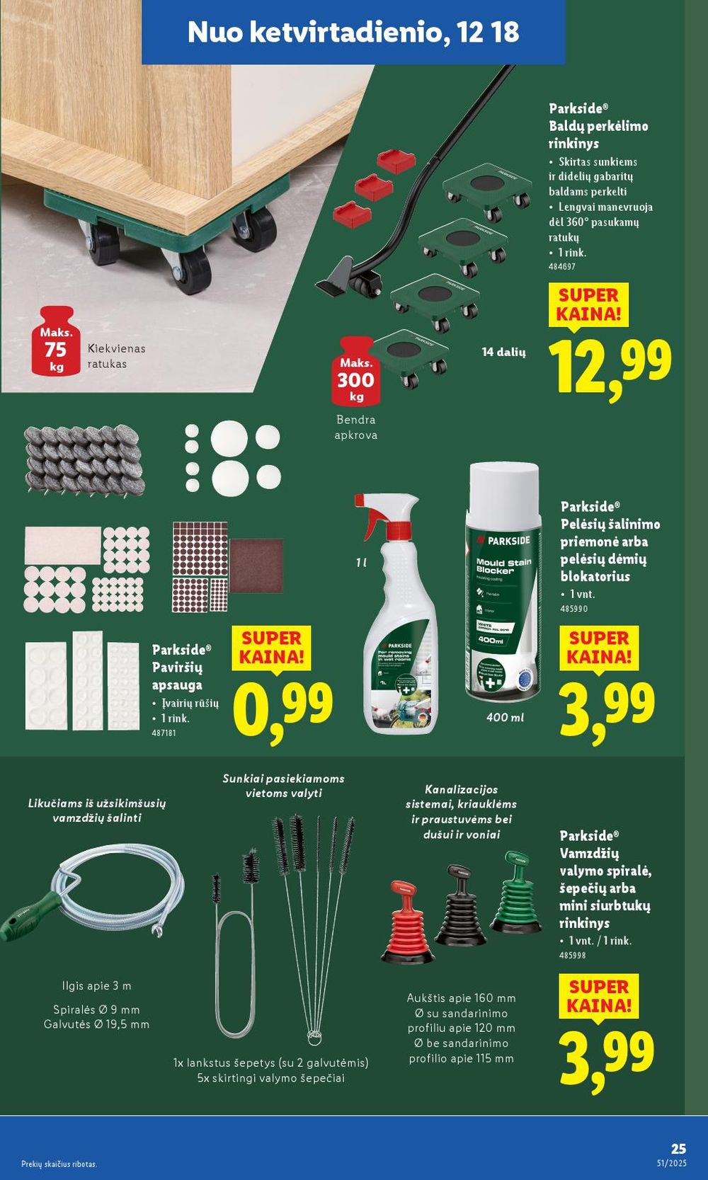 lidl - LIDL - Ne maisto prekių pasiūlymai (2025 12 15 - 2025 12 21) - page: 25