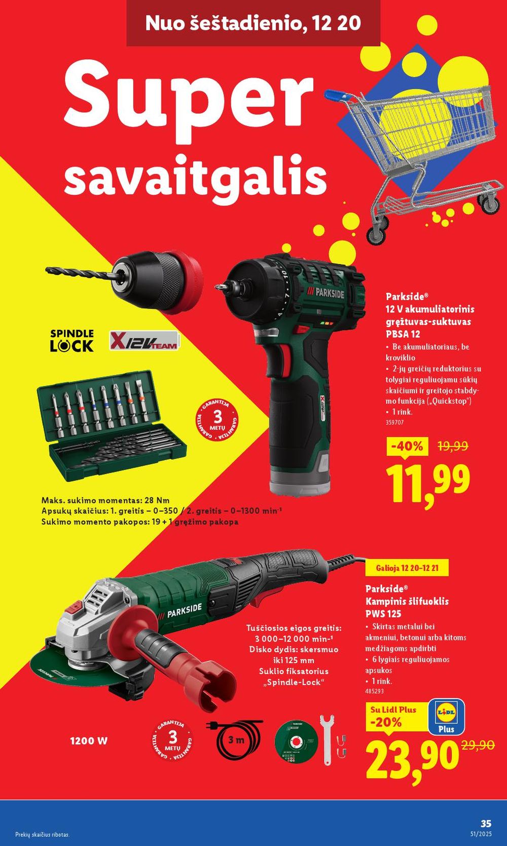 lidl - LIDL - Ne maisto prekių pasiūlymai (2025 12 15 - 2025 12 21) - page: 35