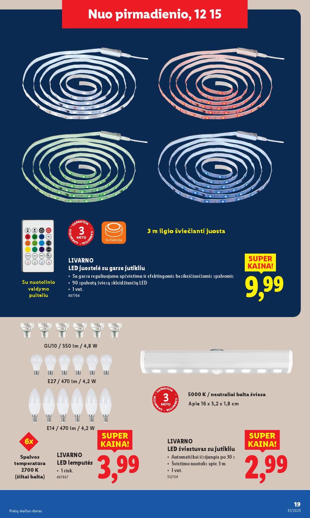 lidl - LIDL - Ne maisto prekių pasiūlymai (2025 12 15 - 2025 12 21) - page: 19