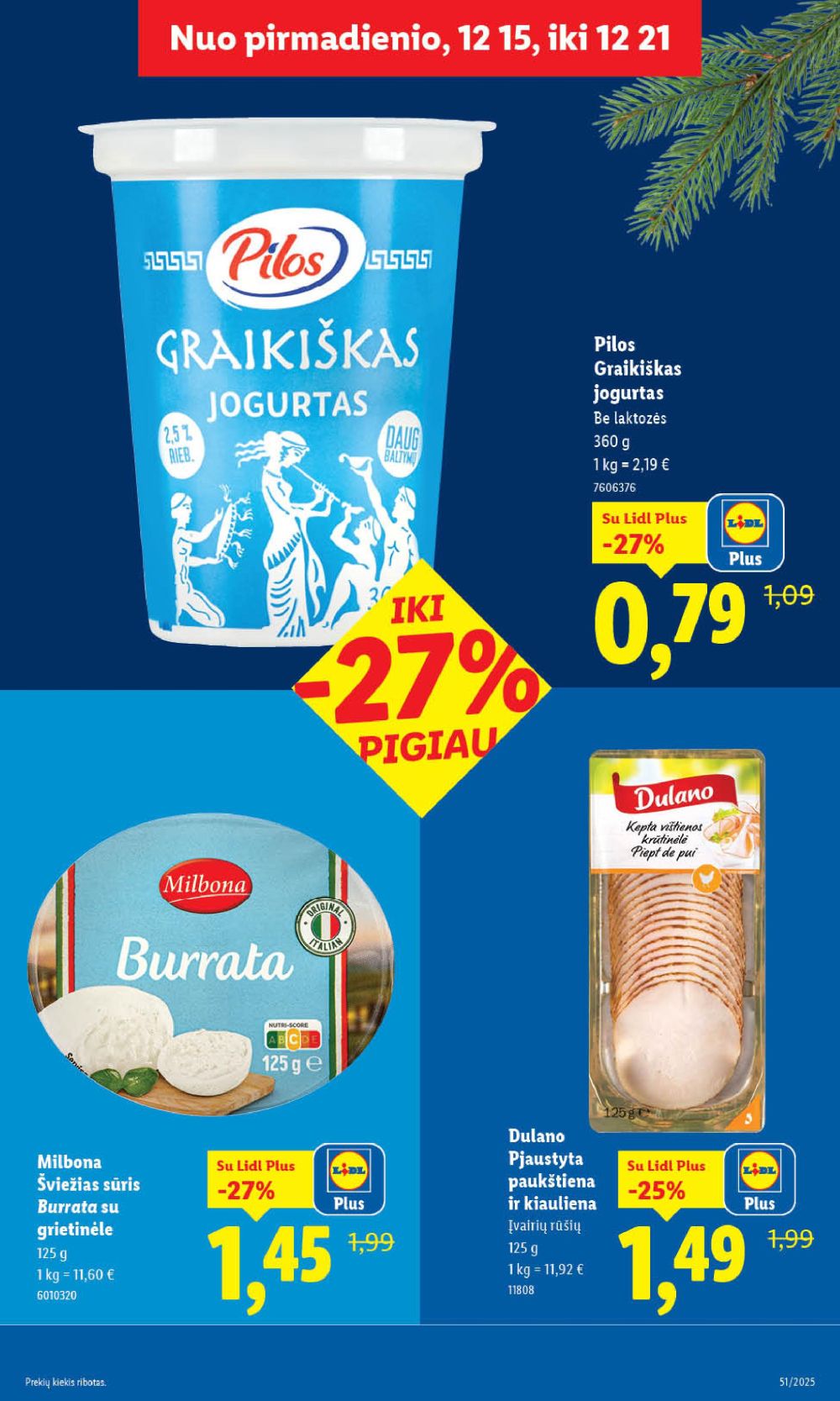 lidl - LIDL - Maisto prekių pasiūlymai (2025 12 15 - 2025 12 21) - page: 27