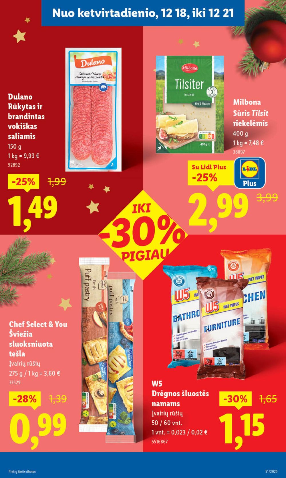 lidl - LIDL - Maisto prekių pasiūlymai (2025 12 15 - 2025 12 21) - page: 49