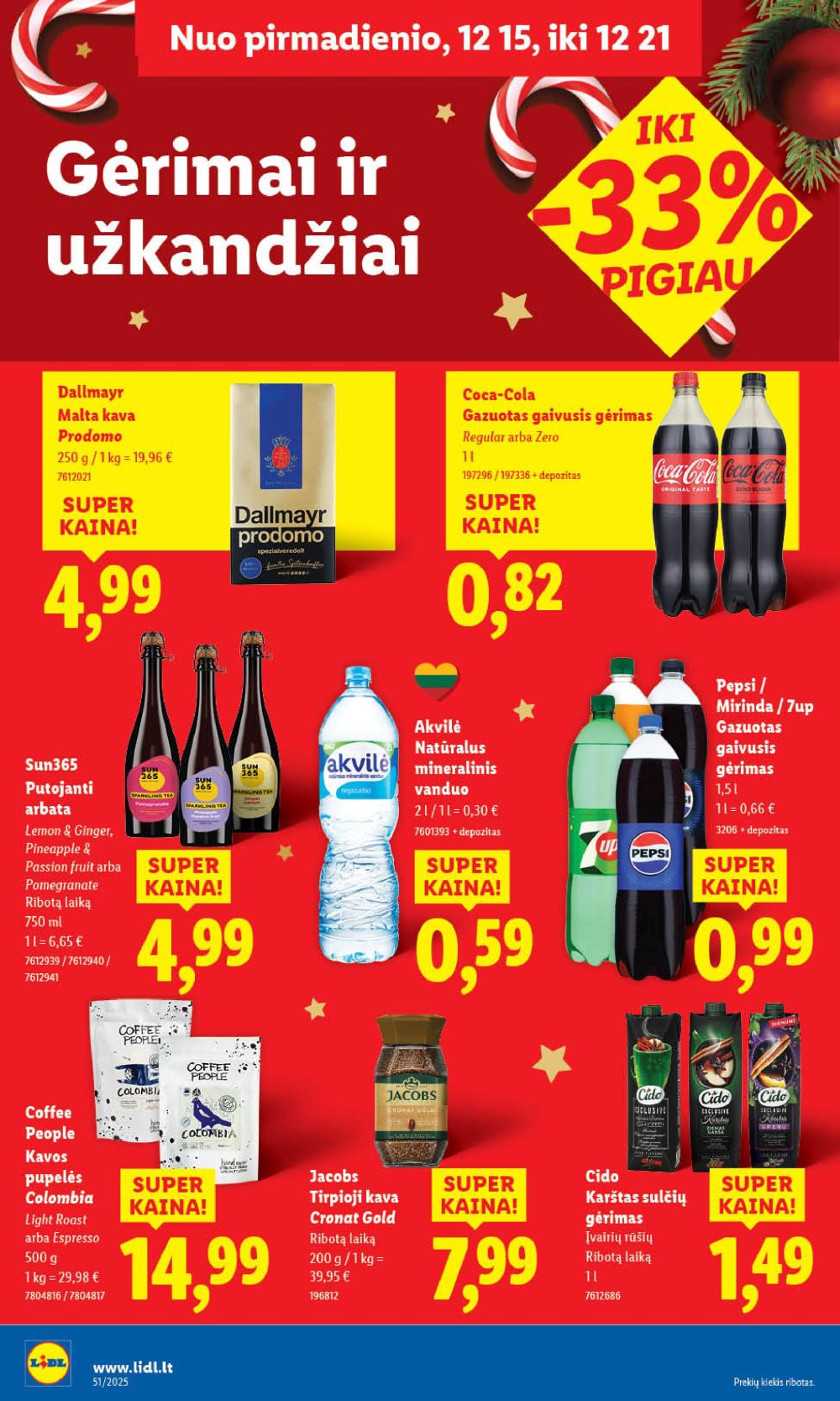 lidl - LIDL - Maisto prekių pasiūlymai (2025 12 15 - 2025 12 21) - page: 34