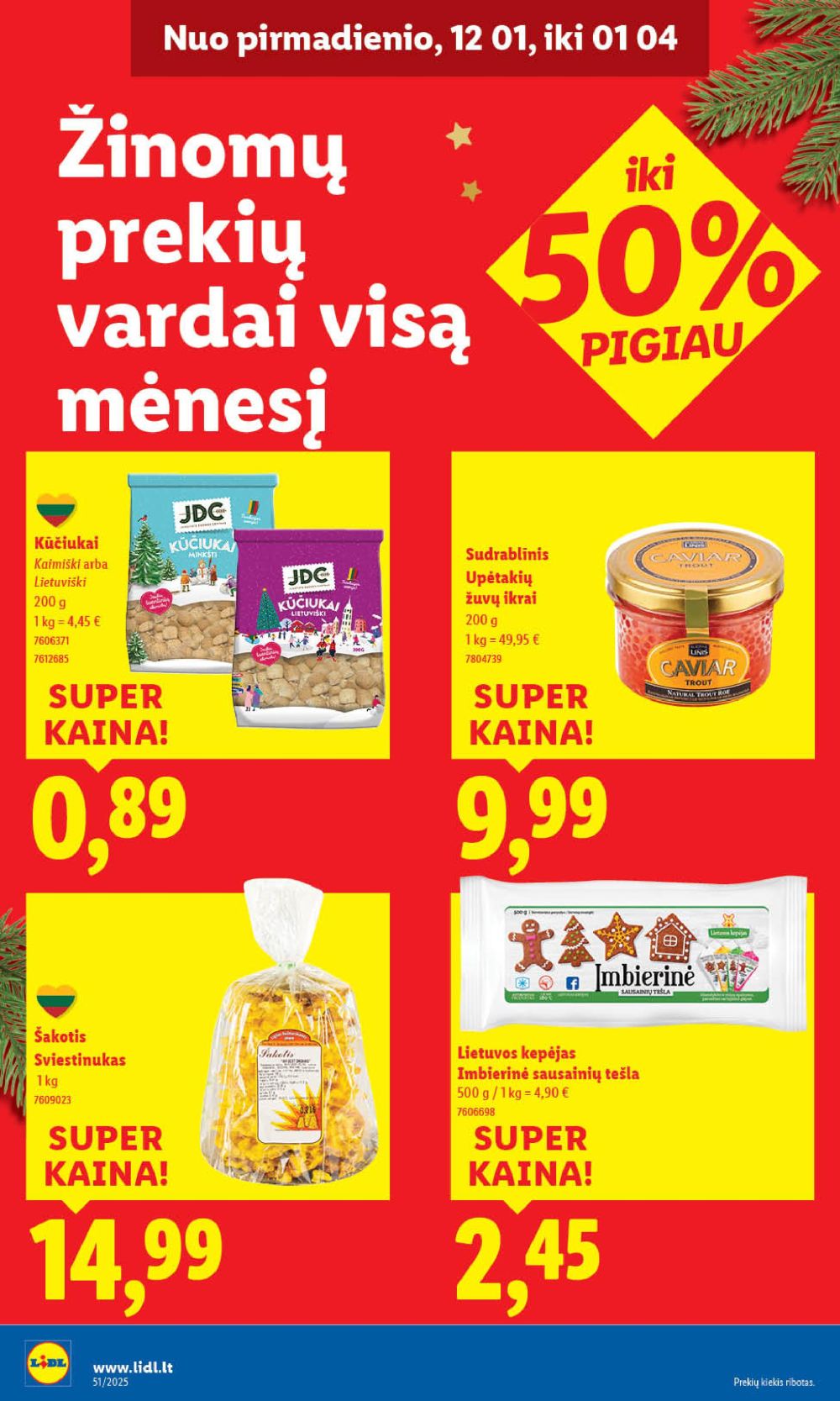 lidl - LIDL - Maisto prekių pasiūlymai (2025 12 18 - 2025 12 21) - page: 30