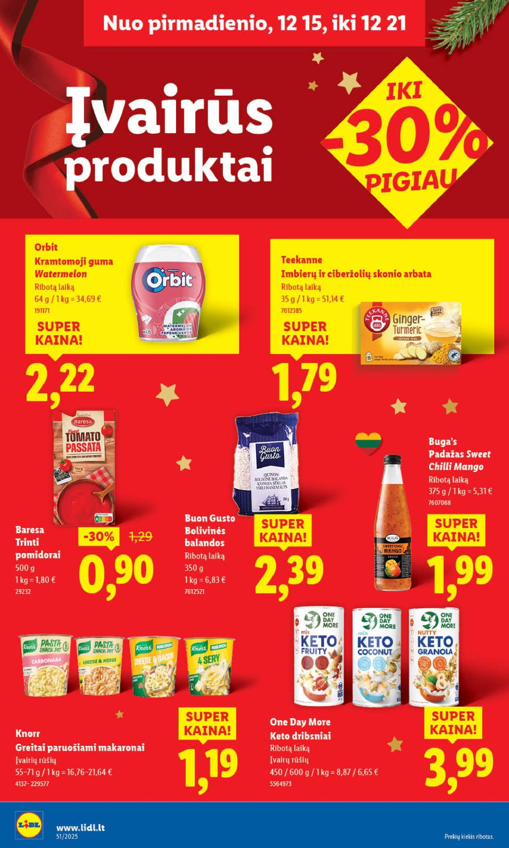 lidl - LIDL - Maisto prekių pasiūlymai (2025 12 18 - 2025 12 21) - page: 49