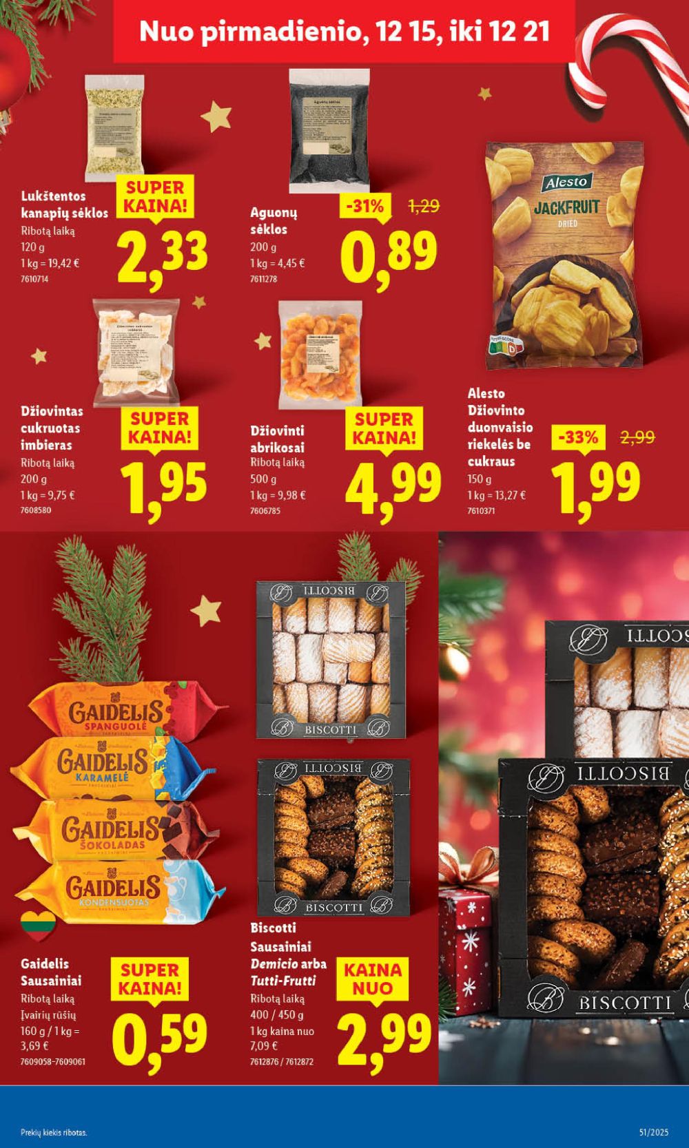 lidl - LIDL - Maisto prekių pasiūlymai (2025 12 18 - 2025 12 21) - page: 43
