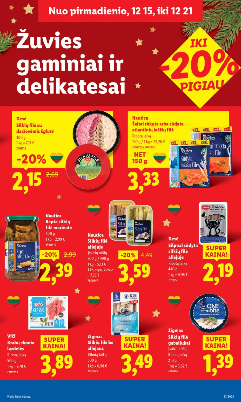 lidl - LIDL - Maisto prekių pasiūlymai (2025 12 18 - 2025 12 21) - page: 39