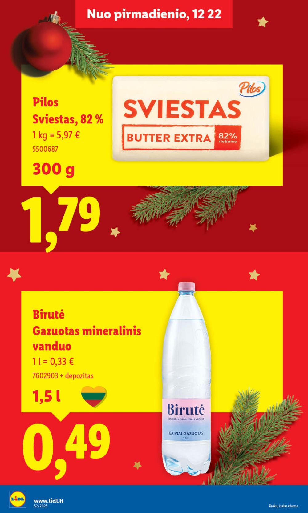 lidl - LIDL - Maisto prekių pasiūlymai (2025 12 22 - 2025 12 28) - page: 15