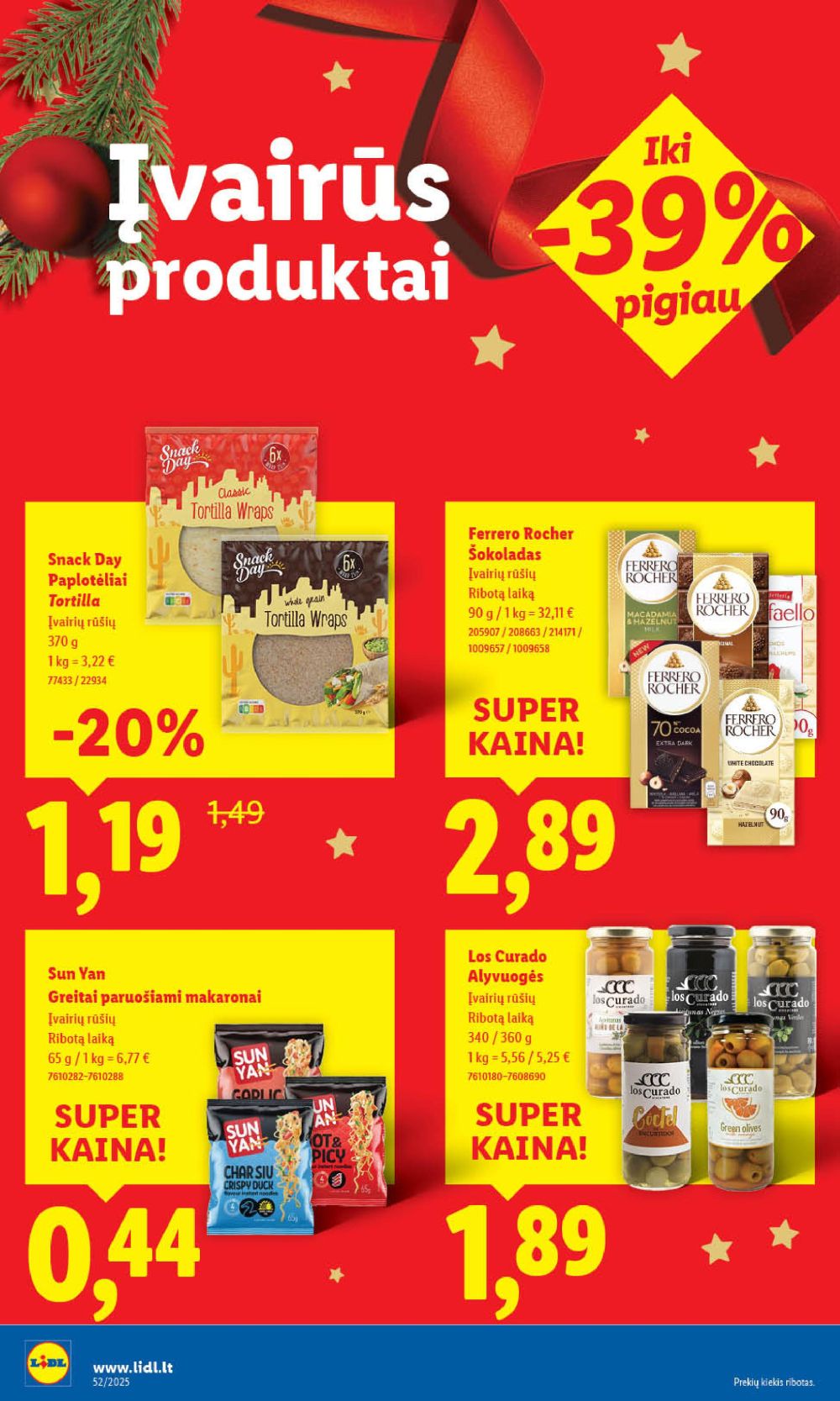 lidl - LIDL - Maisto prekių pasiūlymai (2025 12 22 - 2025 12 28) - page: 28
