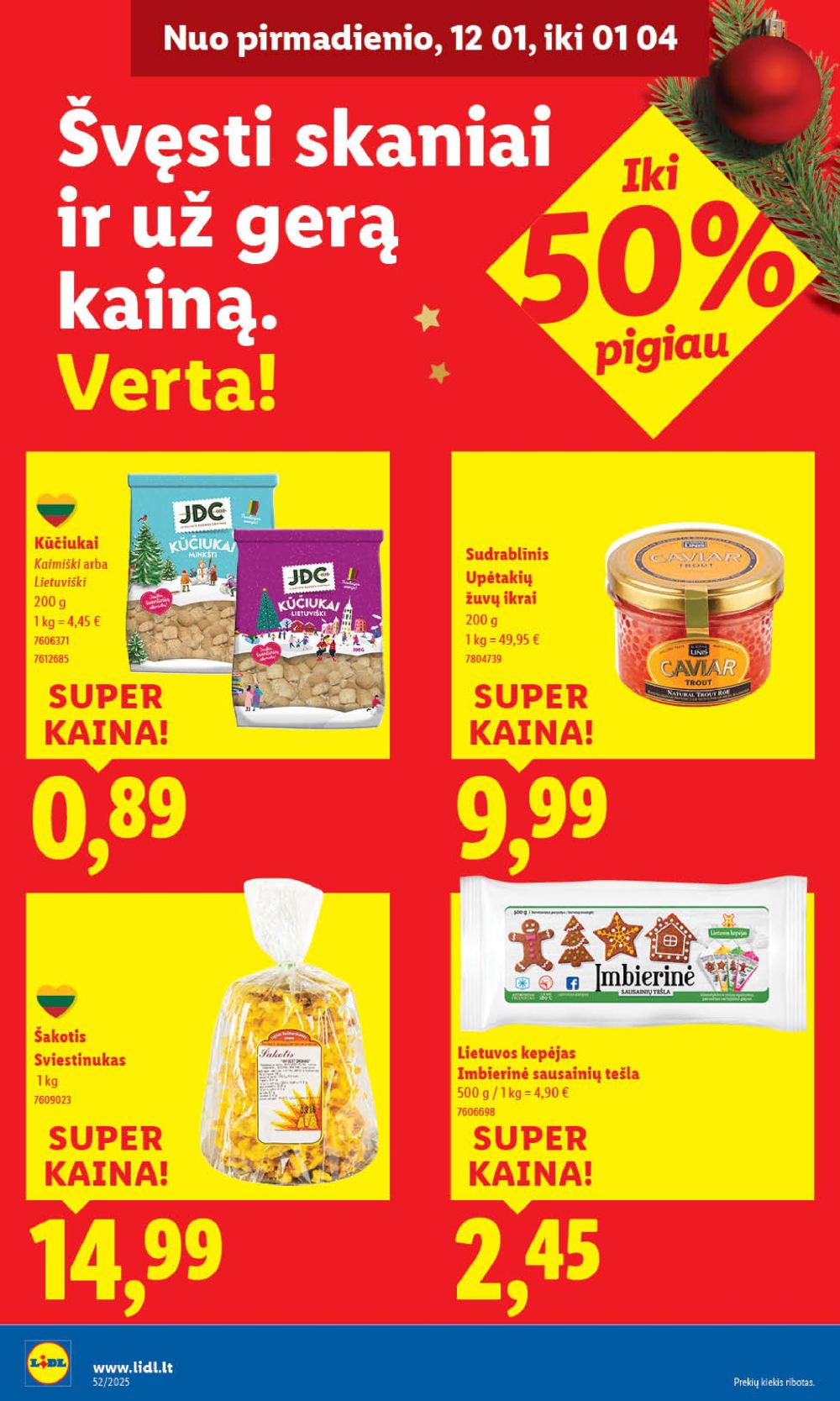 lidl - LIDL - Maisto prekių pasiūlymai (2025 12 22 - 2025 12 28) - page: 19