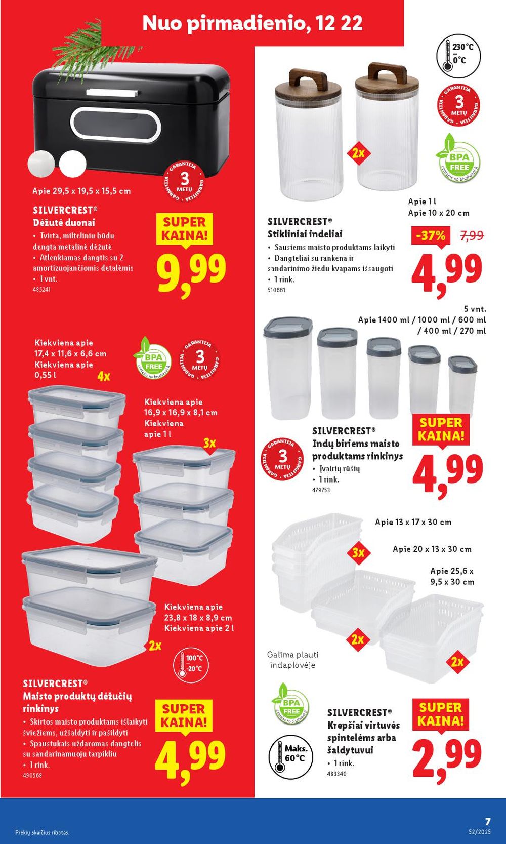 lidl - LIDL - Ne maisto prekių pasiūlymai (2025 12 22 - 2025 12 28) - page: 7