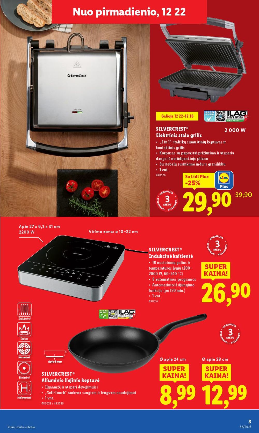 lidl - LIDL - Ne maisto prekių pasiūlymai (2025 12 22 - 2025 12 28) - page: 3