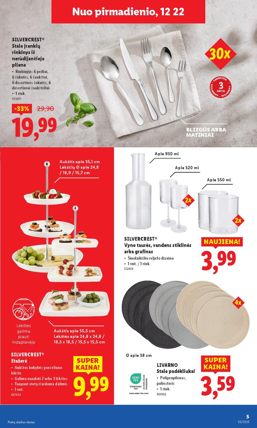 lidl - LIDL - Ne maisto prekių pasiūlymai (2025 12 22 - 2025 12 28) - page: 5