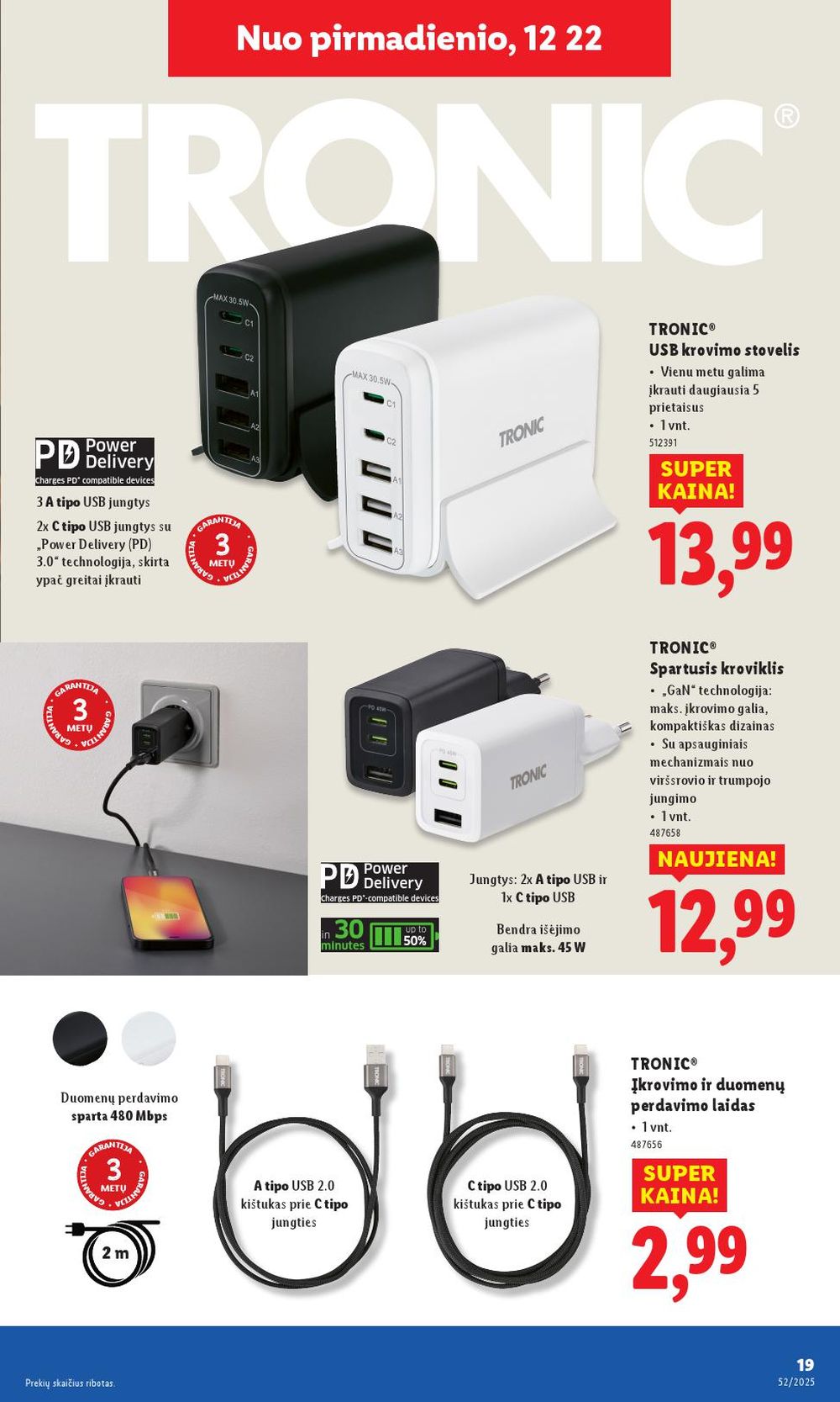 lidl - LIDL - Ne maisto prekių pasiūlymai (2025 12 22 - 2025 12 28) - page: 19