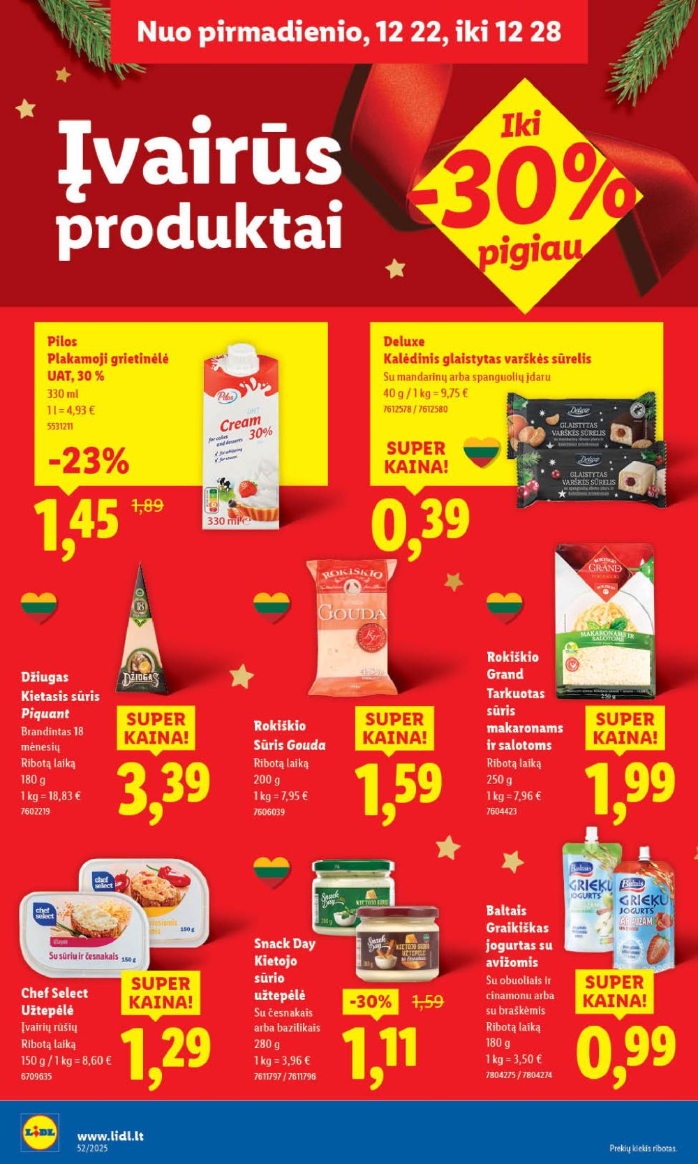 lidl - LIDL - Maisto prekių pasiūlymai (2025 12 26 - 2025 12 28) - page: 28