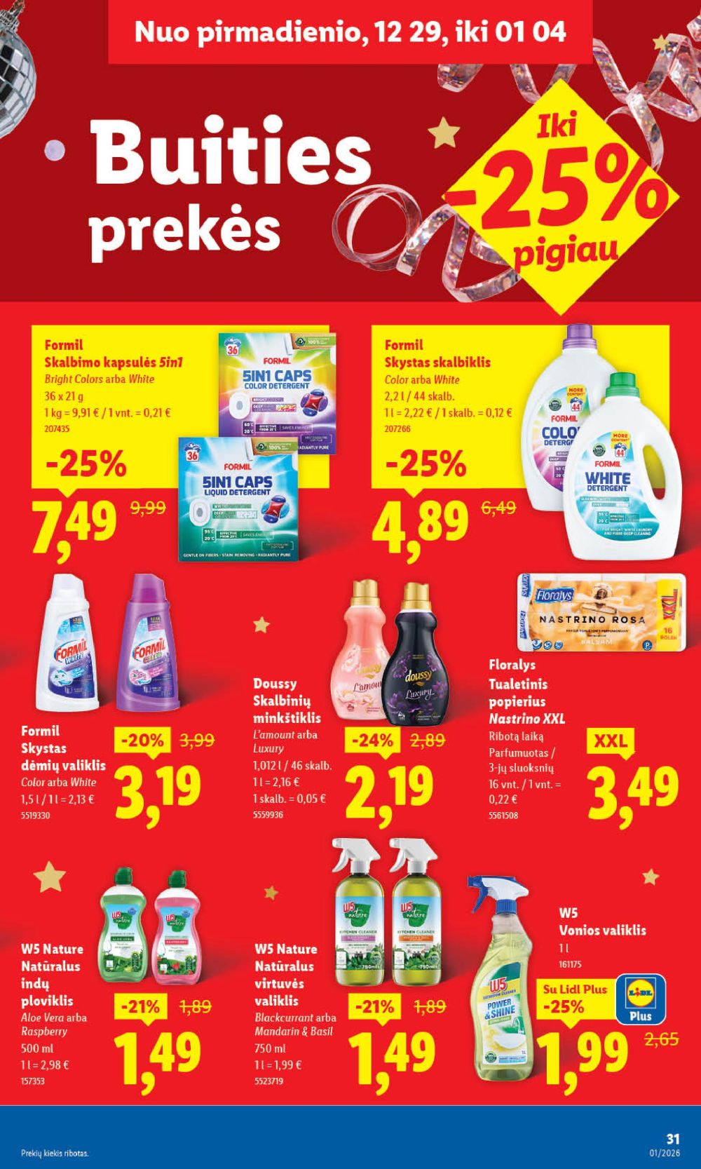 lidl - LIDL - Maisto prekių pasiūlymai (2025 12 29 - 2026 01 04) - page: 31