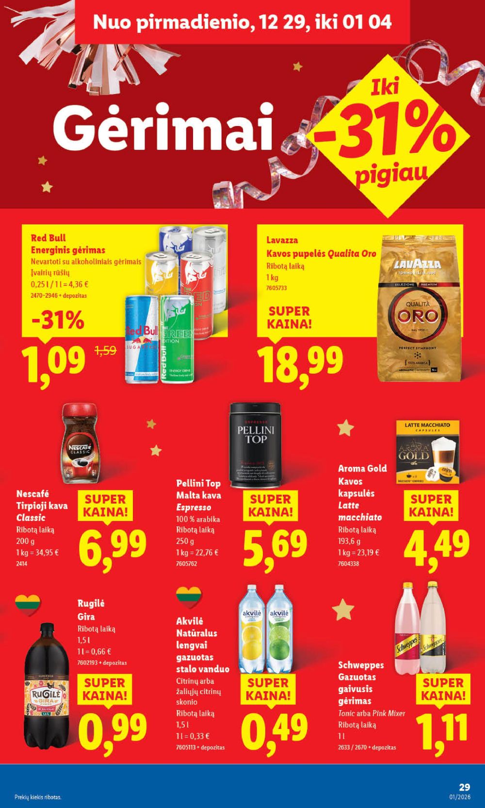 lidl - LIDL - Maisto prekių pasiūlymai (2025 12 29 - 2026 01 04) - page: 29