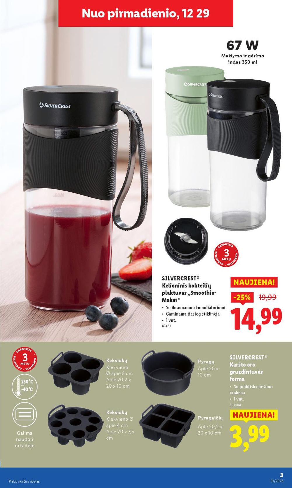 lidl - LIDL - Ne maisto prekių pasiūlymai (2025 12 29 - 2026 01 04) - page: 3