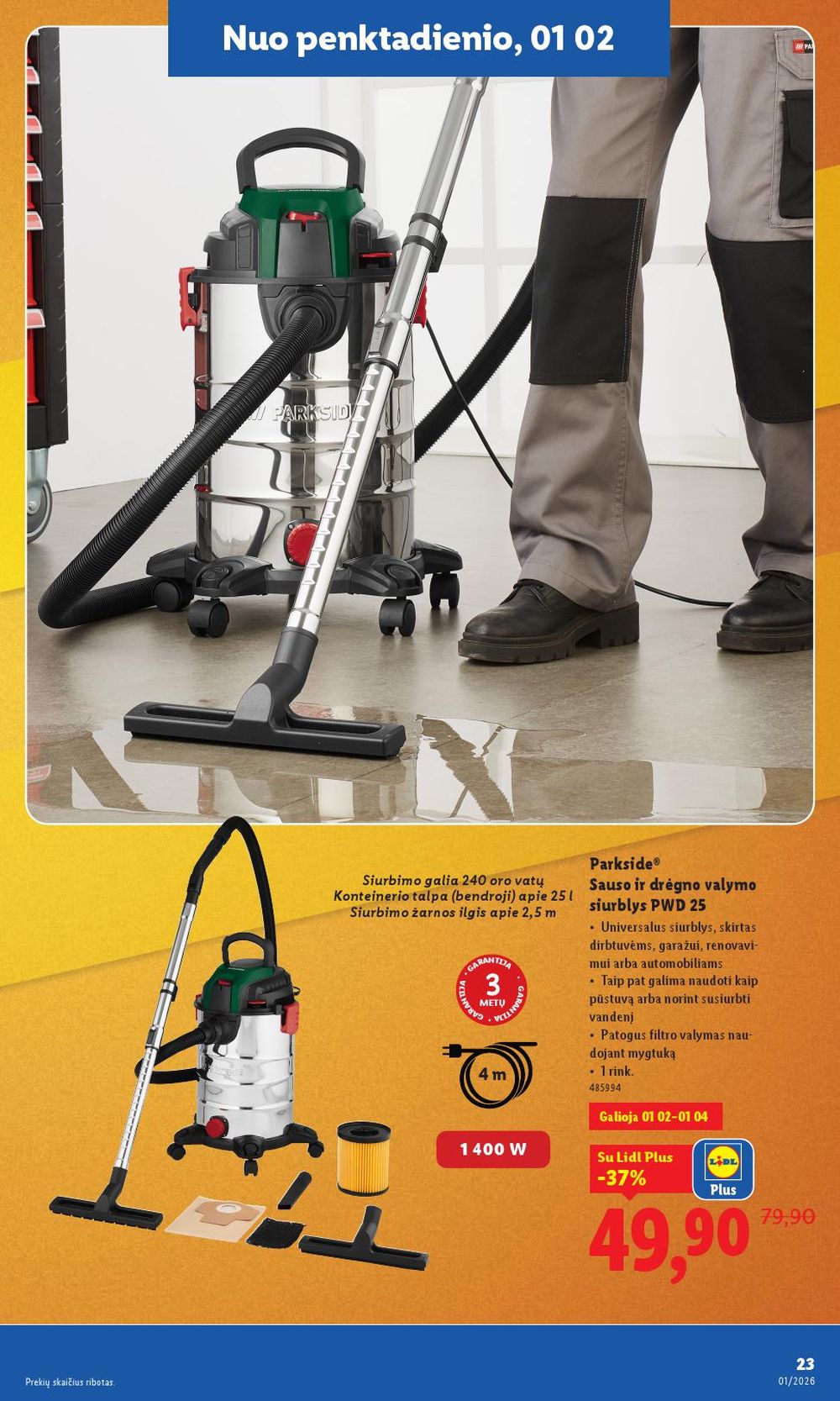 lidl - LIDL - Ne maisto prekių pasiūlymai (2025 12 29 - 2026 01 04) - page: 23