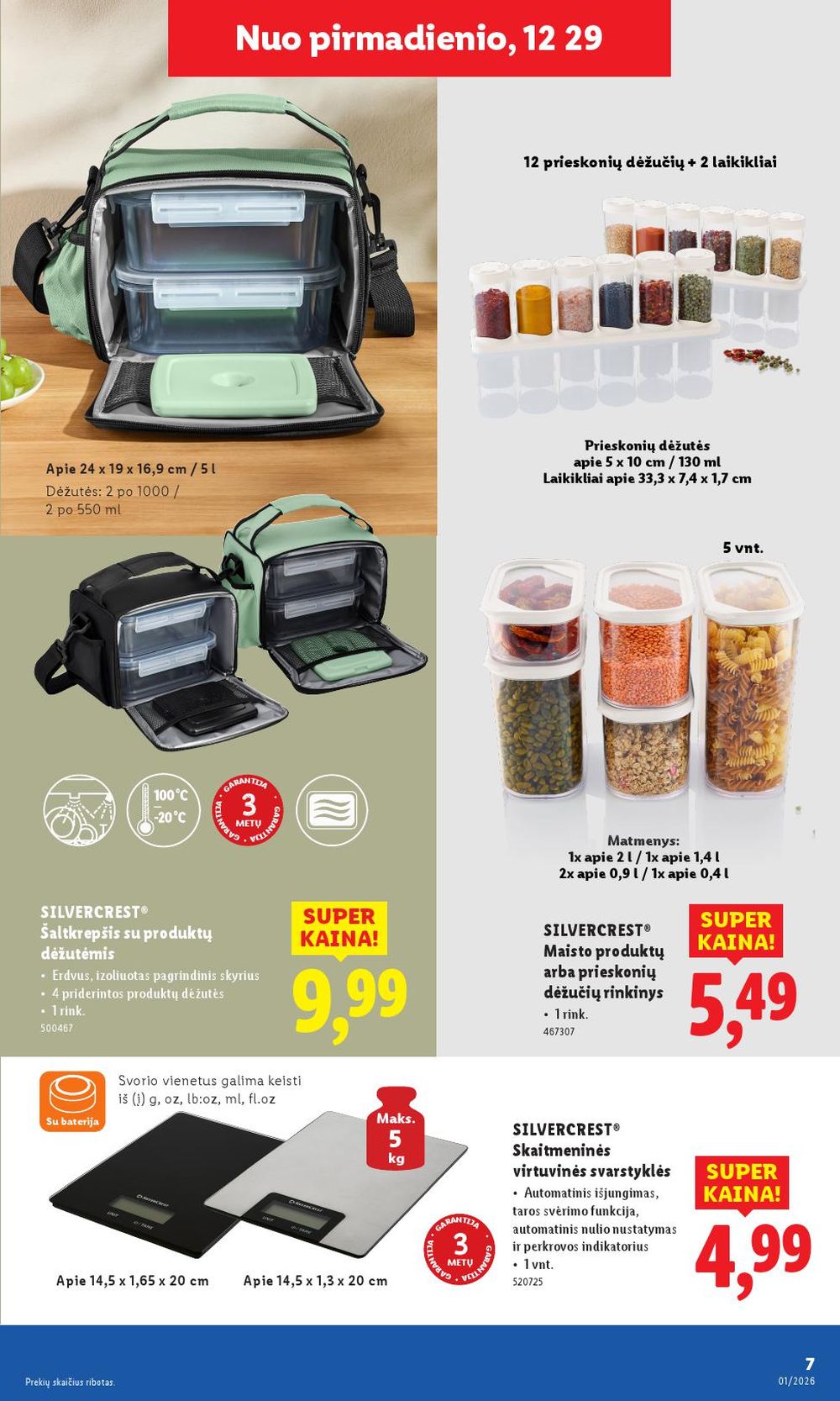 lidl - LIDL - Ne maisto prekių pasiūlymai (2025 12 29 - 2026 01 04) - page: 7