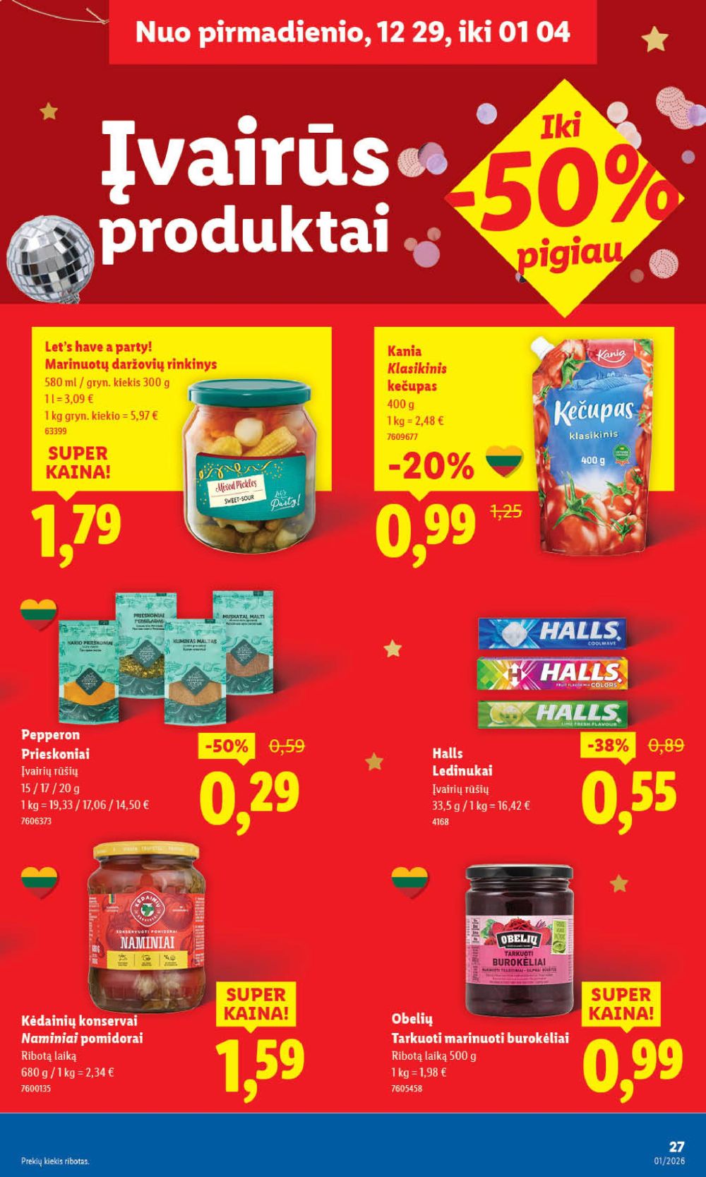 lidl - LIDL - Maisto prekių pasiūlymai (2026 01 02 - 2026 01 04) - page: 31
