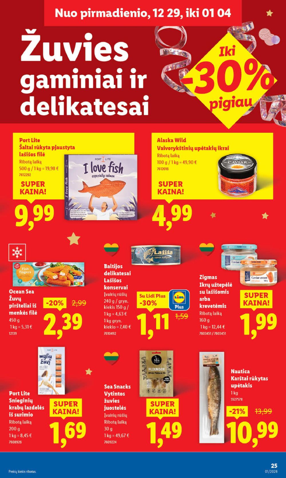 lidl - LIDL - Maisto prekių pasiūlymai (2026 01 02 - 2026 01 04) - page: 29
