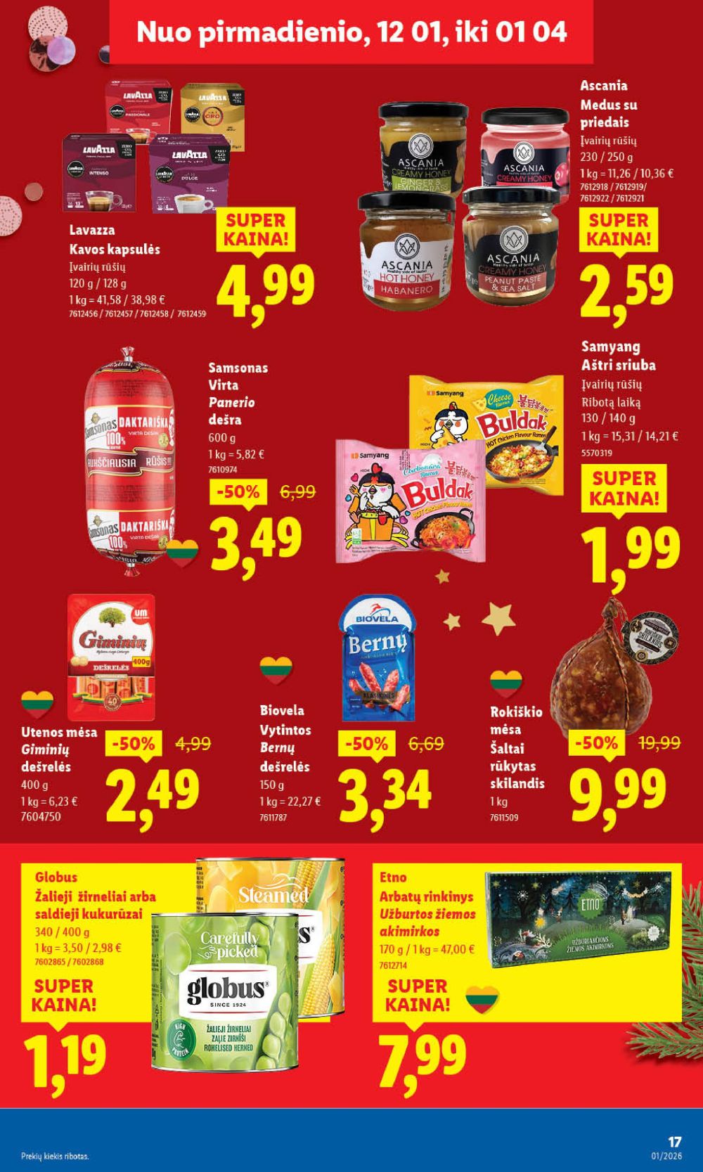 lidl - LIDL - Maisto prekių pasiūlymai (2026 01 02 - 2026 01 04) - page: 21