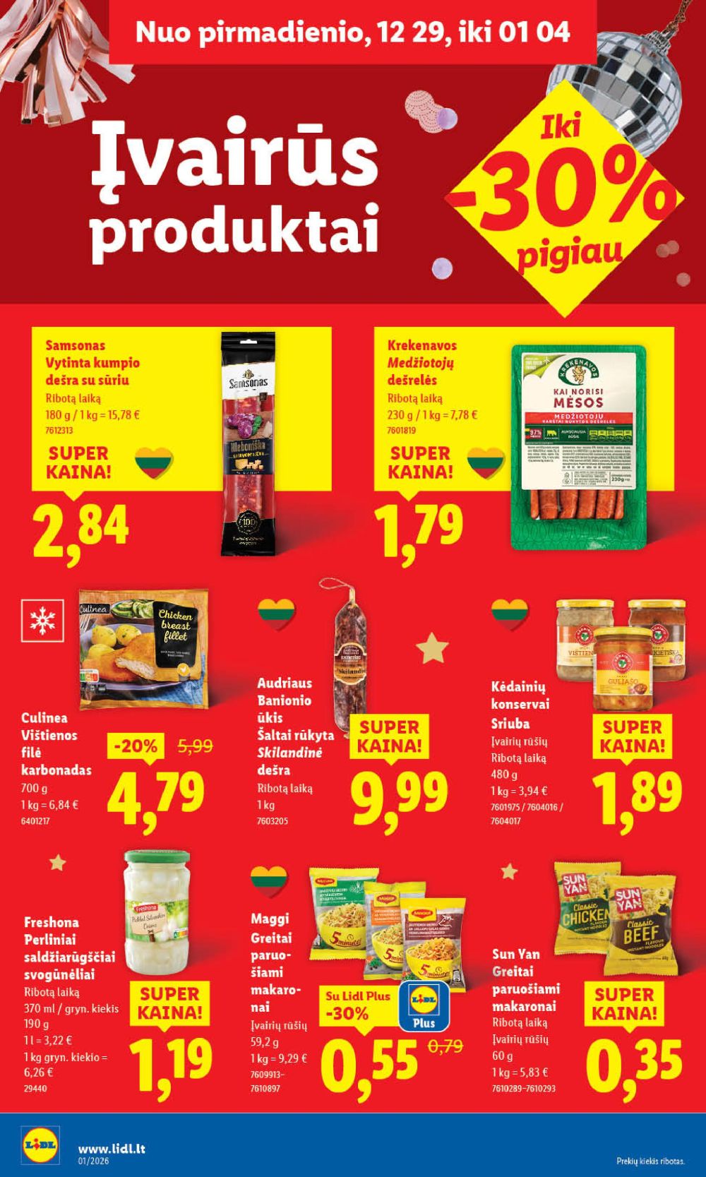 lidl - LIDL - Maisto prekių pasiūlymai (2026 01 02 - 2026 01 04) - page: 28