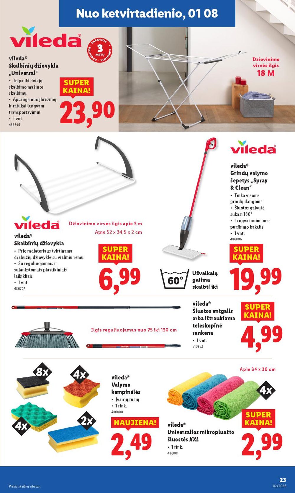 lidl - LIDL - Ne maisto prekių pasiūlymai (2026 01 05 - 2026 01 11) - page: 23