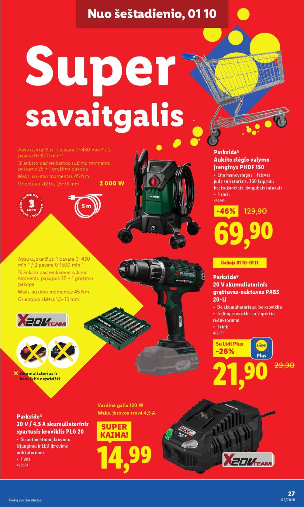 lidl - LIDL - Ne maisto prekių pasiūlymai (2026 01 05 - 2026 01 11) - page: 27