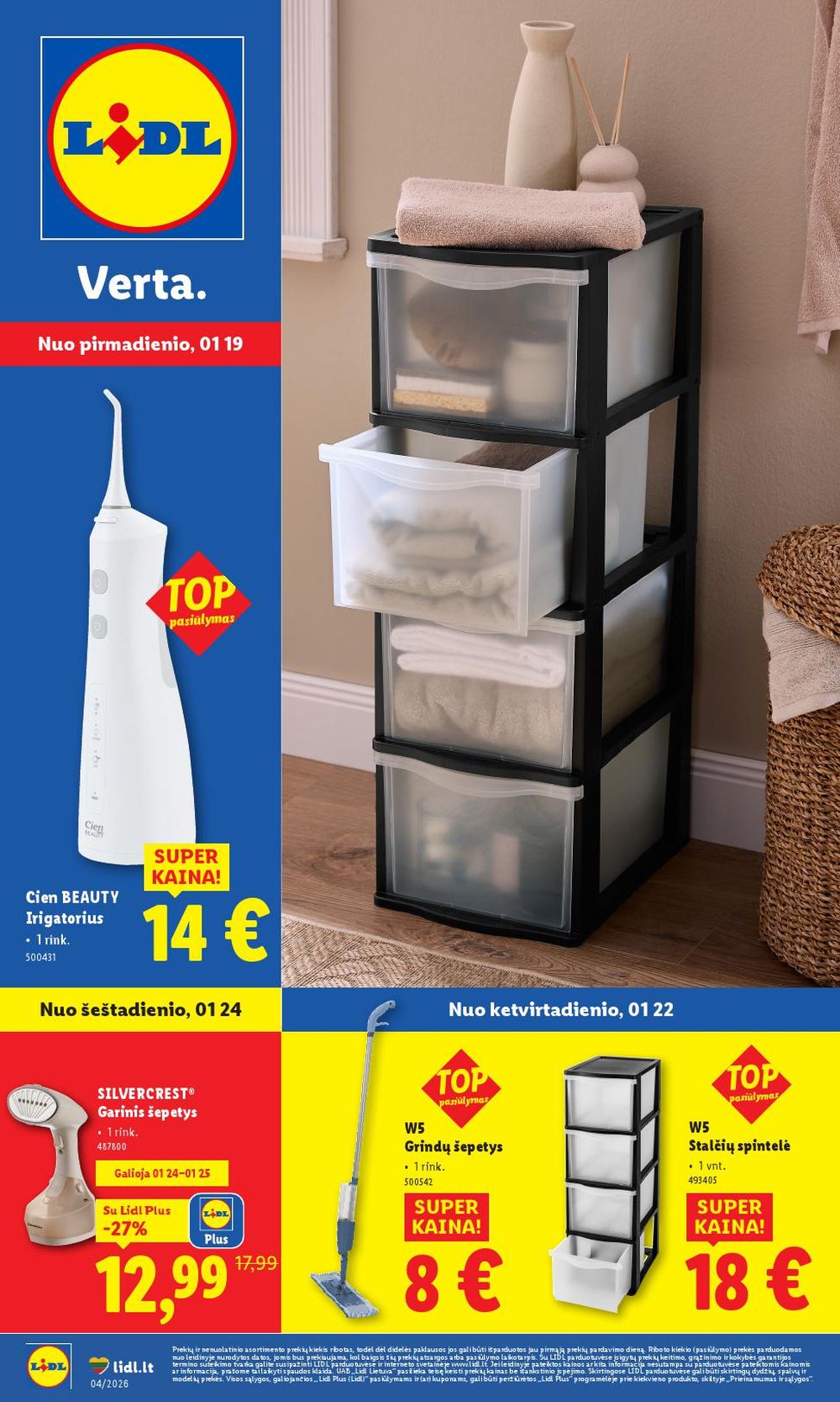 lidl - LIDL - Ne maisto prekių pasiūlymai (2026 01 19 - 2026 01 25)