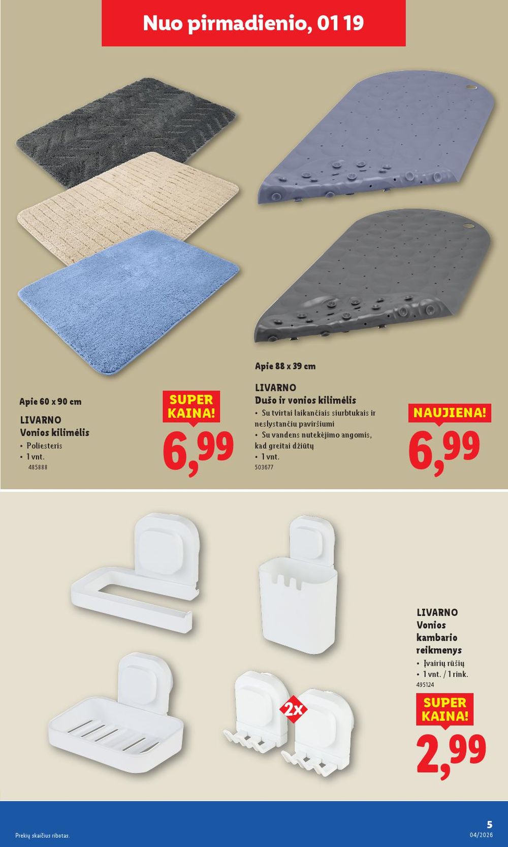 lidl - LIDL - Ne maisto prekių pasiūlymai (2026 01 19 - 2026 01 25) - page: 5