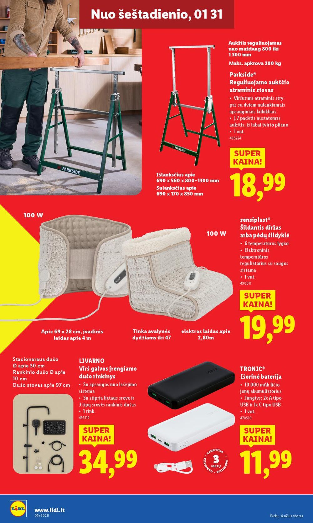 lidl - LIDL - Ne maisto prekių pasiūlymai (2026 01 26 - 2026 02 01) - page: 24