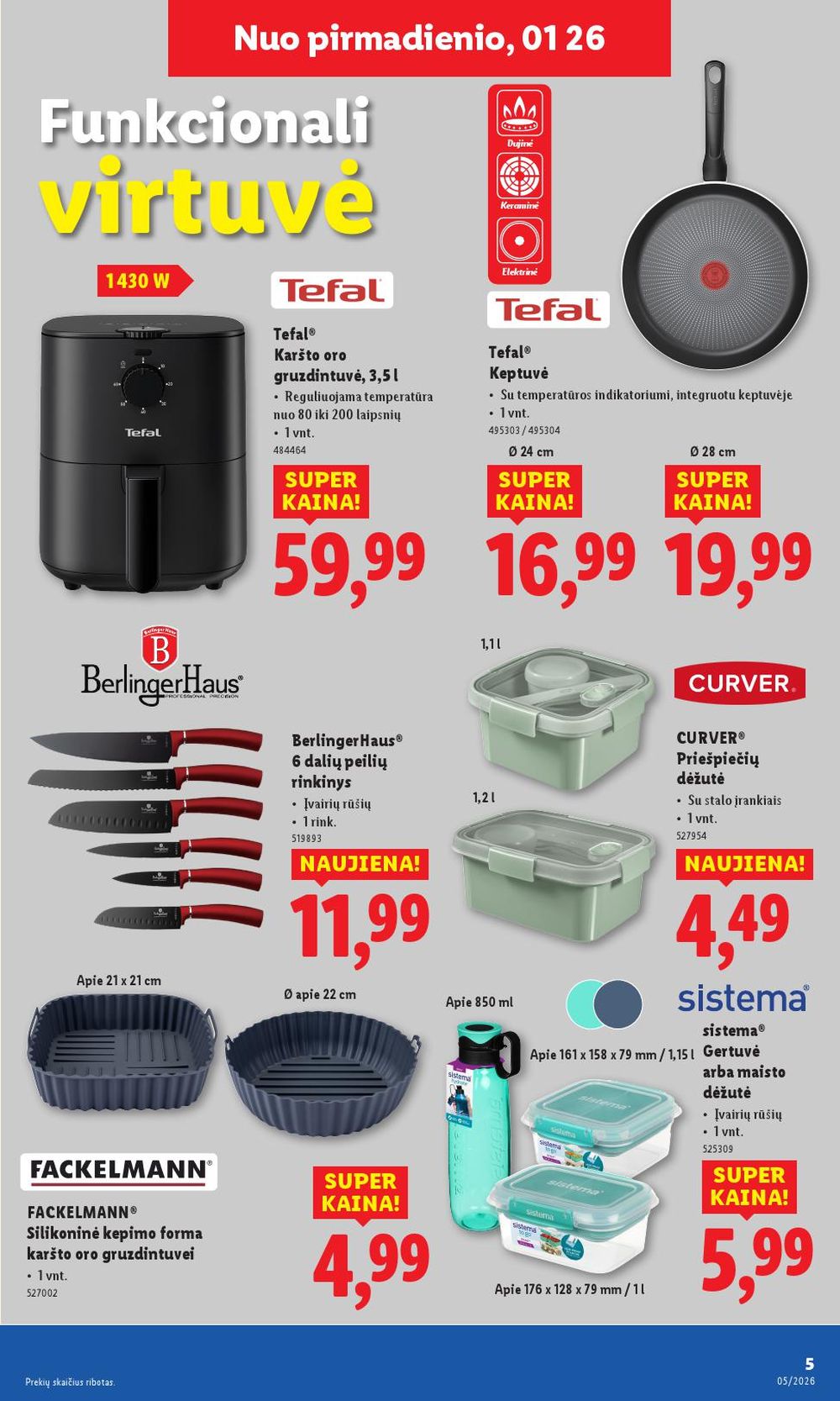 lidl - LIDL - Ne maisto prekių pasiūlymai (2026 01 26 - 2026 02 01) - page: 5