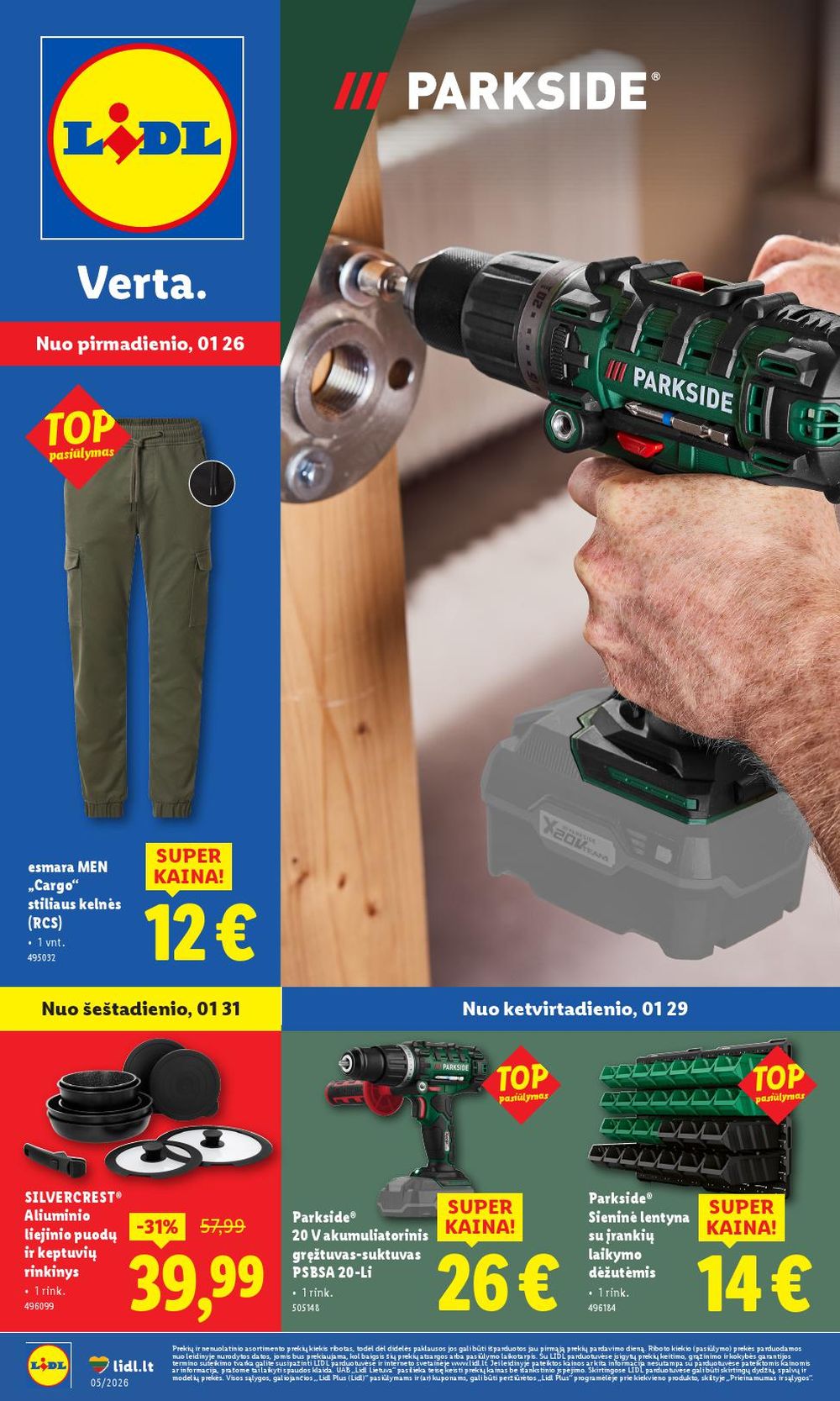lidl - LIDL - Ne maisto prekių pasiūlymai (2026 01 26 - 2026 02 01) - page: 1
