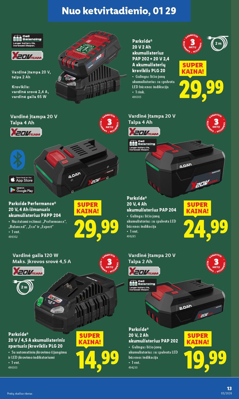 lidl - LIDL - Ne maisto prekių pasiūlymai (2026 01 26 - 2026 02 01) - page: 13