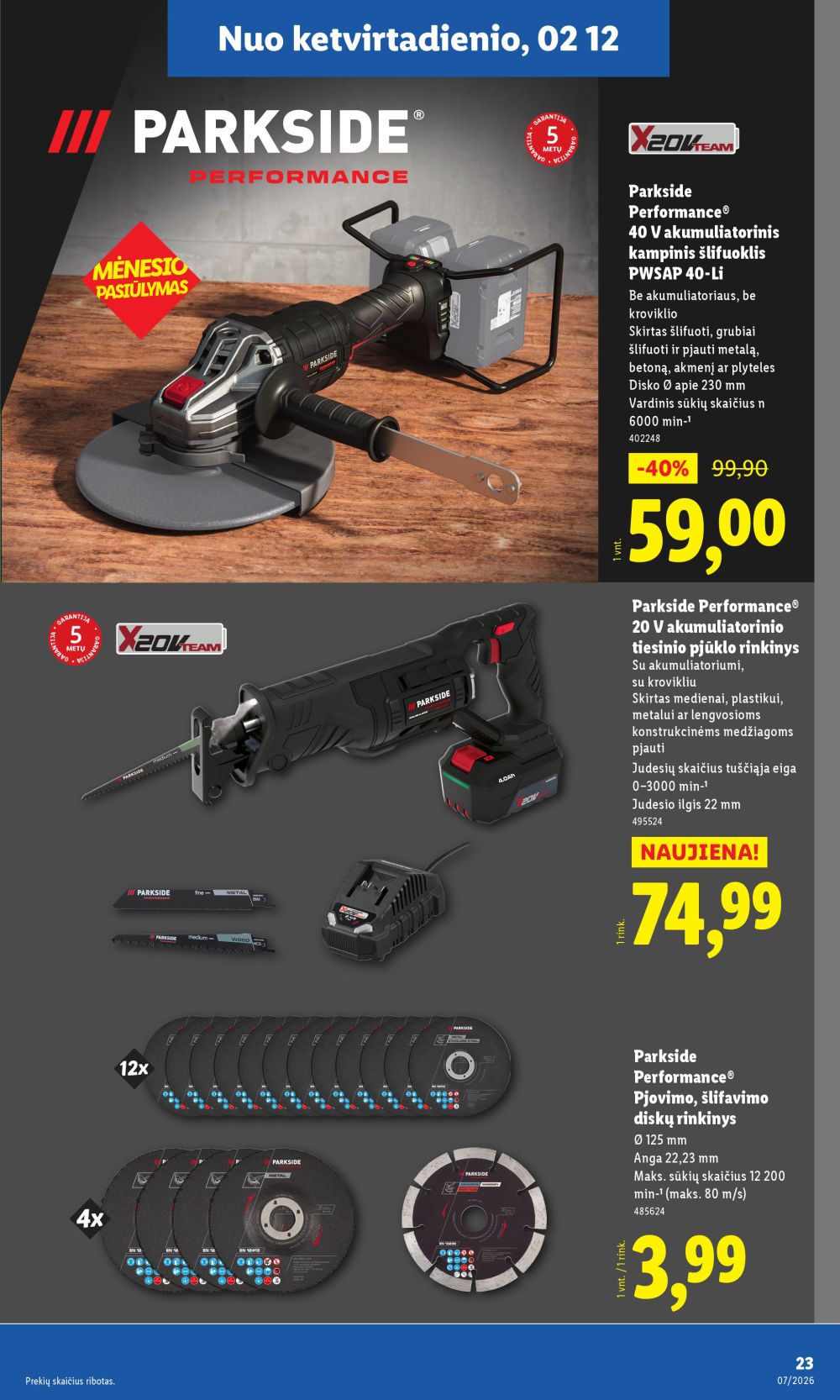 lidl - LIDL - Ne maisto prekių pasiūlymai (2026 02 09 - 2026 02 15) - page: 23