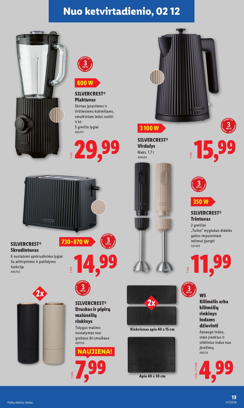 lidl - LIDL - Ne maisto prekių pasiūlymai (2026 02 09 - 2026 02 15) - page: 13