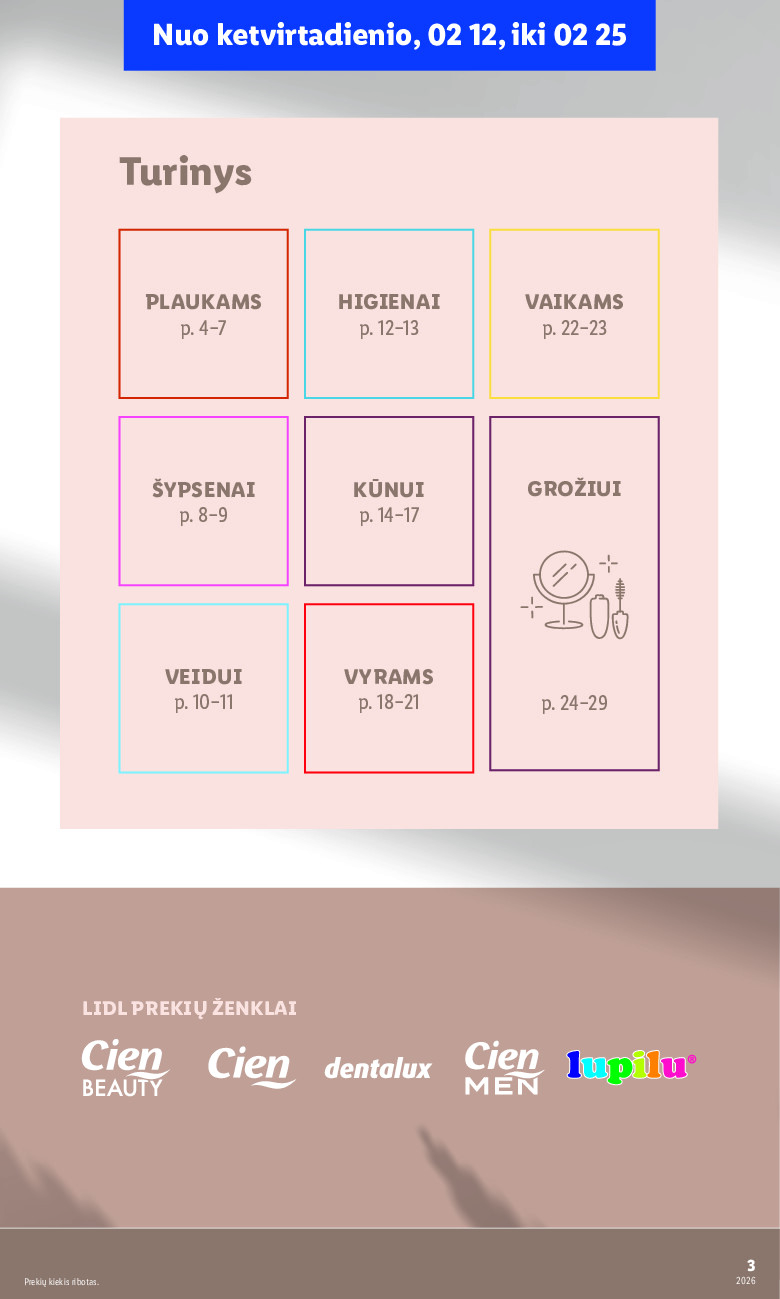 lidl - Grožio festivalis (2026-02-09 - 2026-02-25) - page: 3